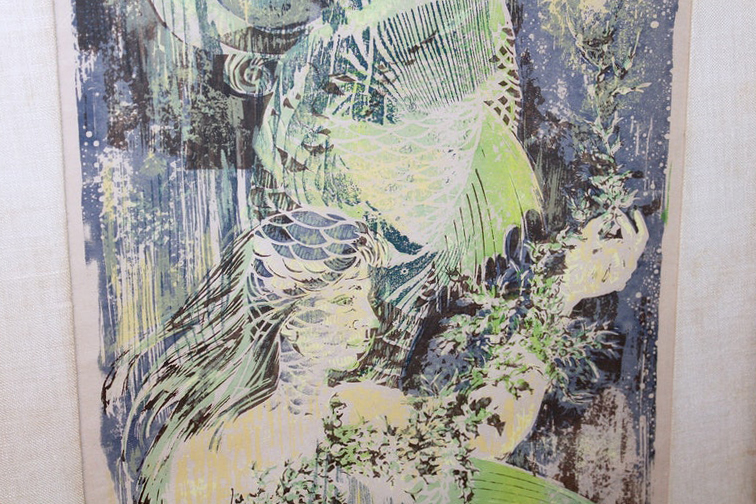 Nancy Remic Limited Edition Wood Block Print of Mermaids