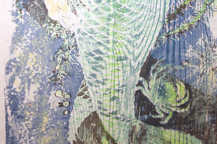 Nancy Remic Limited Edition Wood Block Print of Mermaids