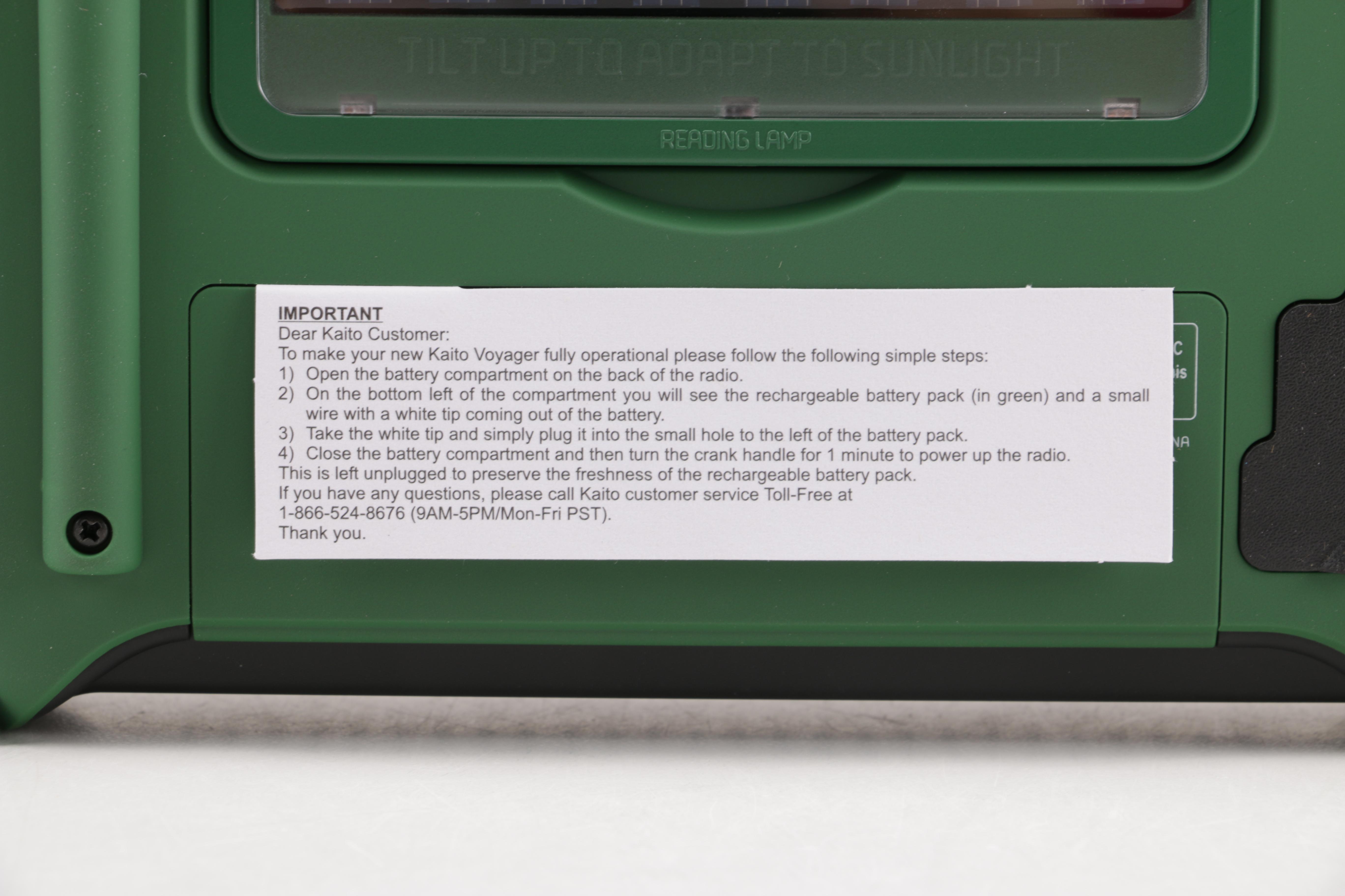 Voyager Kaito KA500 Solar Emergency Radio