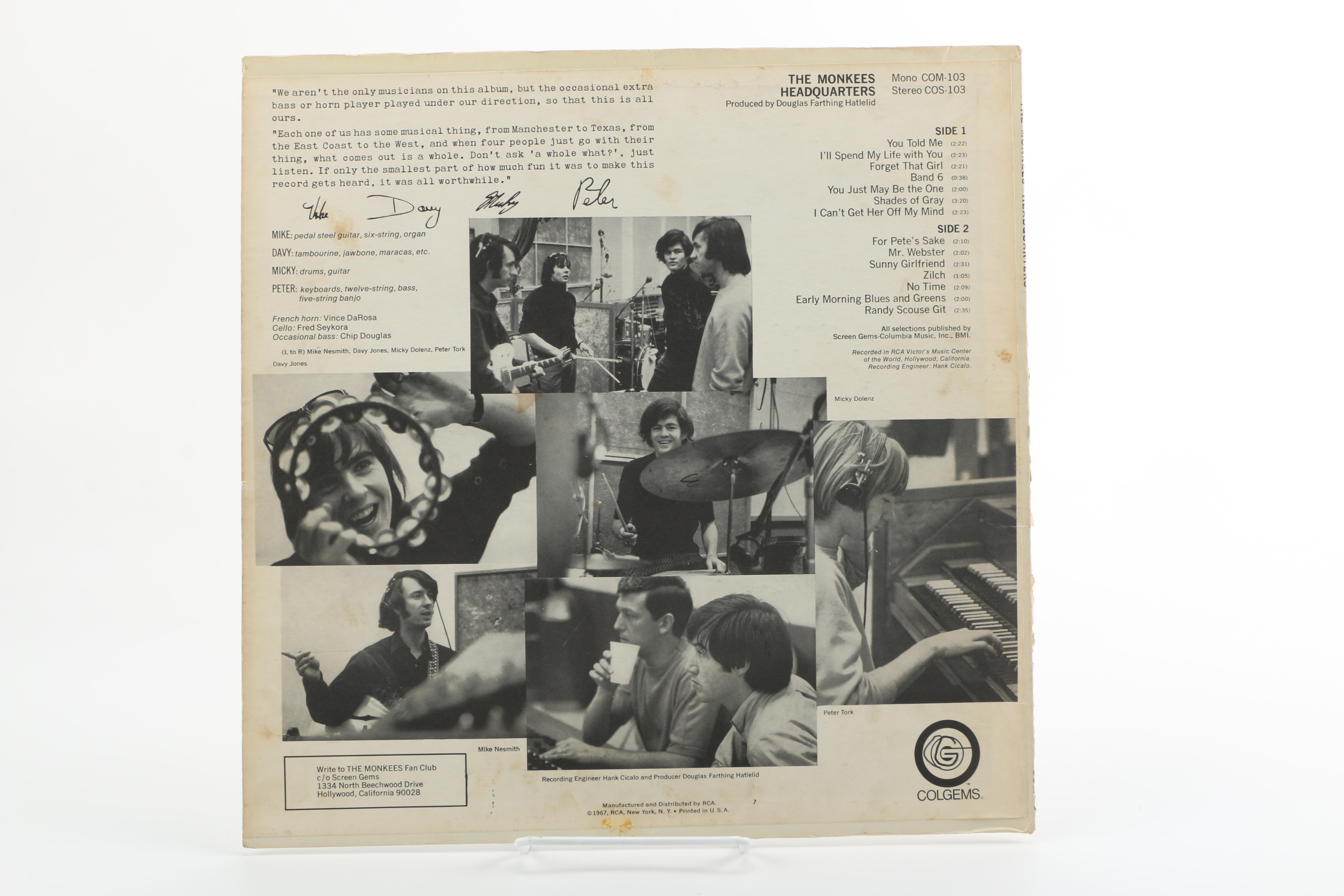"Headquarters" and Other Monkees LPs