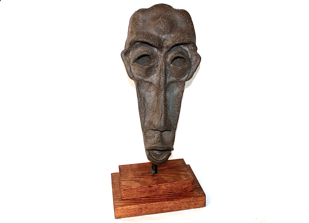Original David Henneberg African Mask Sculpture