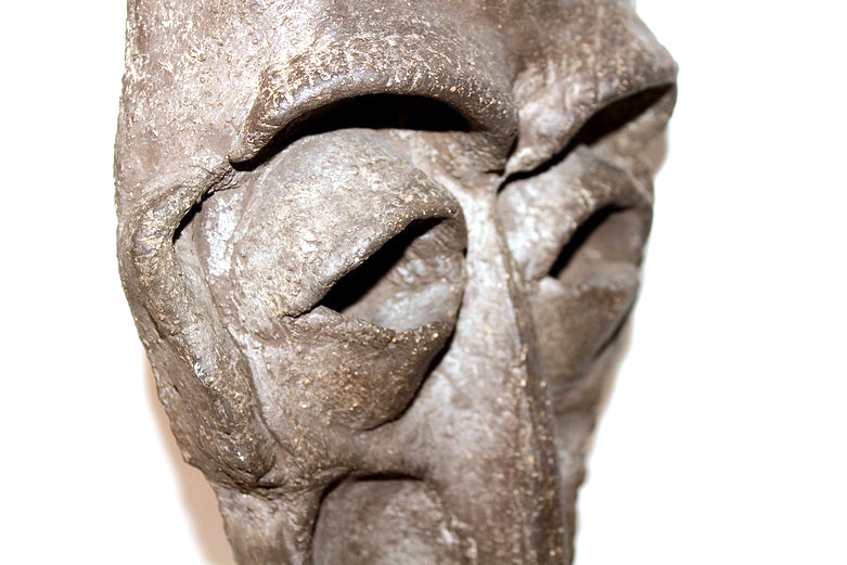 Original David Henneberg African Mask Sculpture