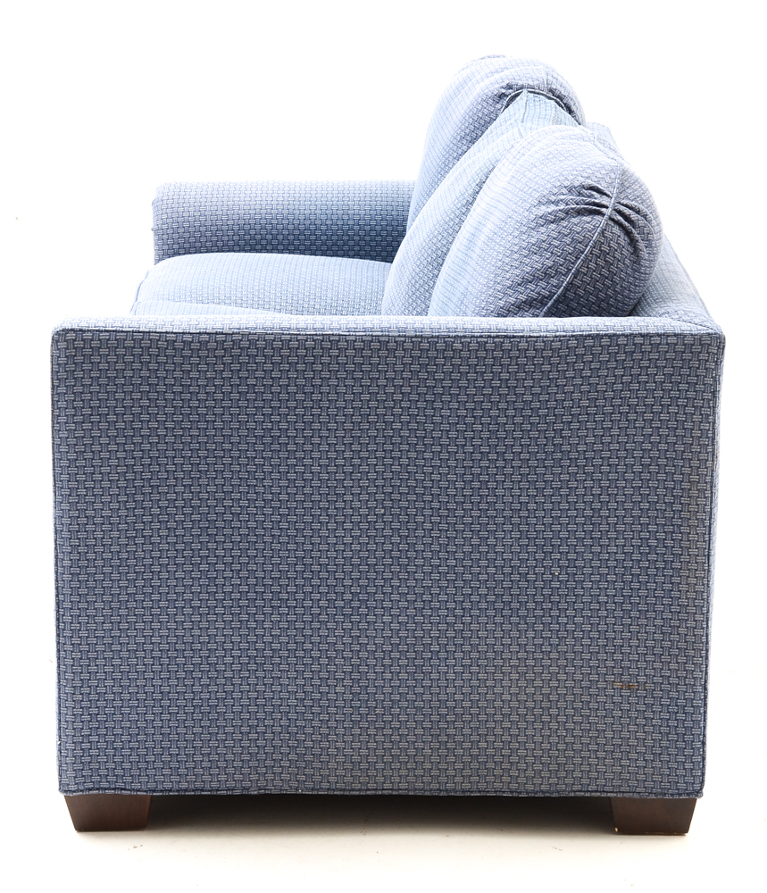 Calico Corners Blue Sectional Sofa