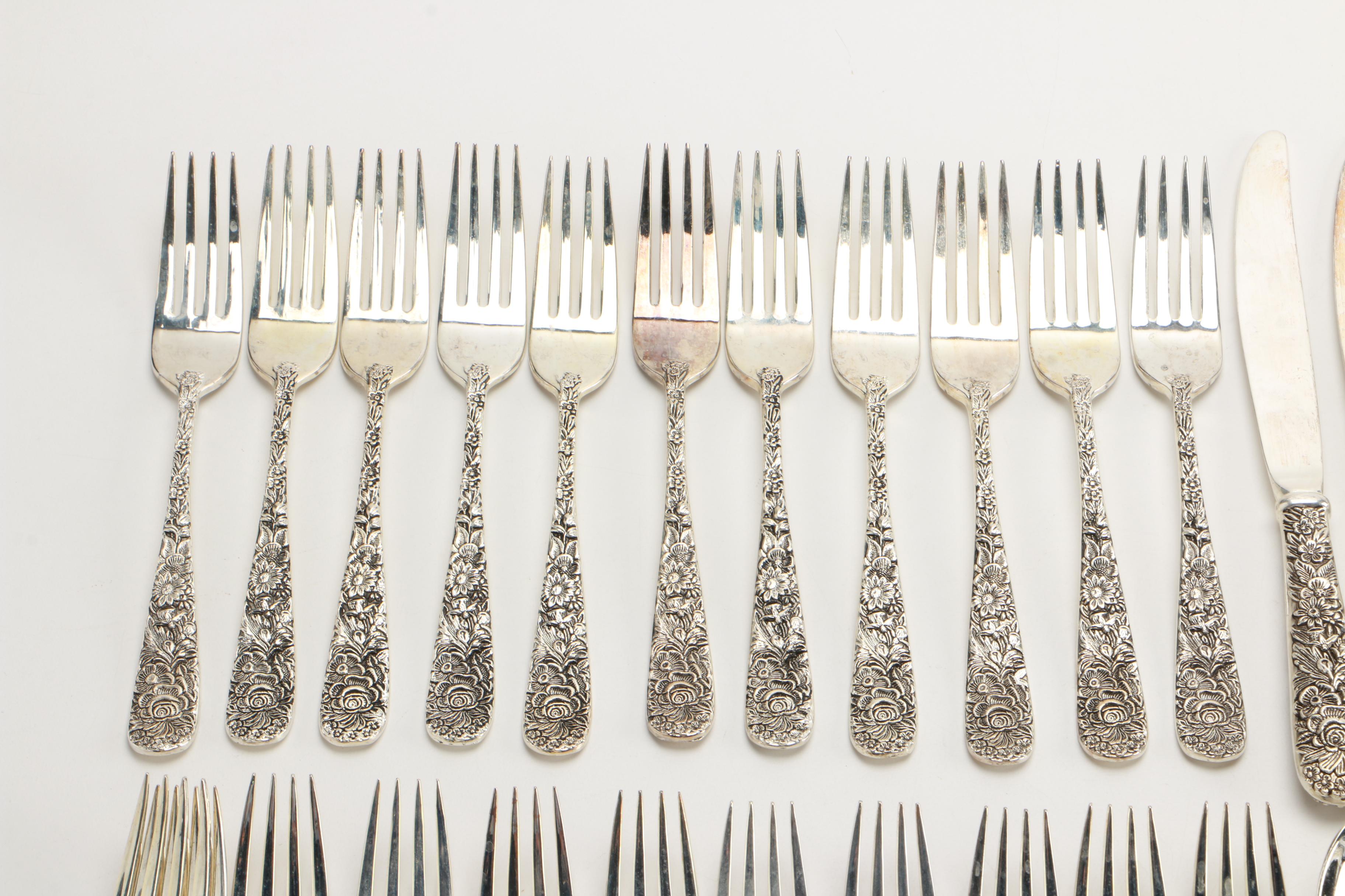 "Olde Bouquet" Plated Silver Flatware by Godinger and More