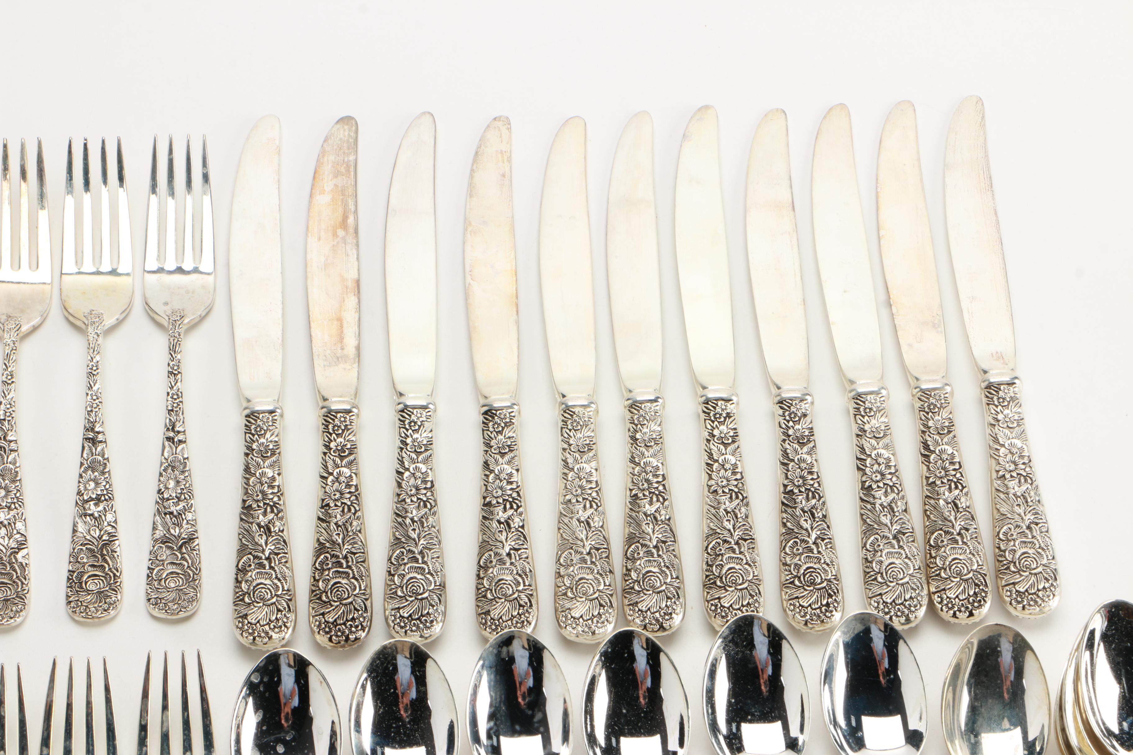 "Olde Bouquet" Plated Silver Flatware by Godinger and More