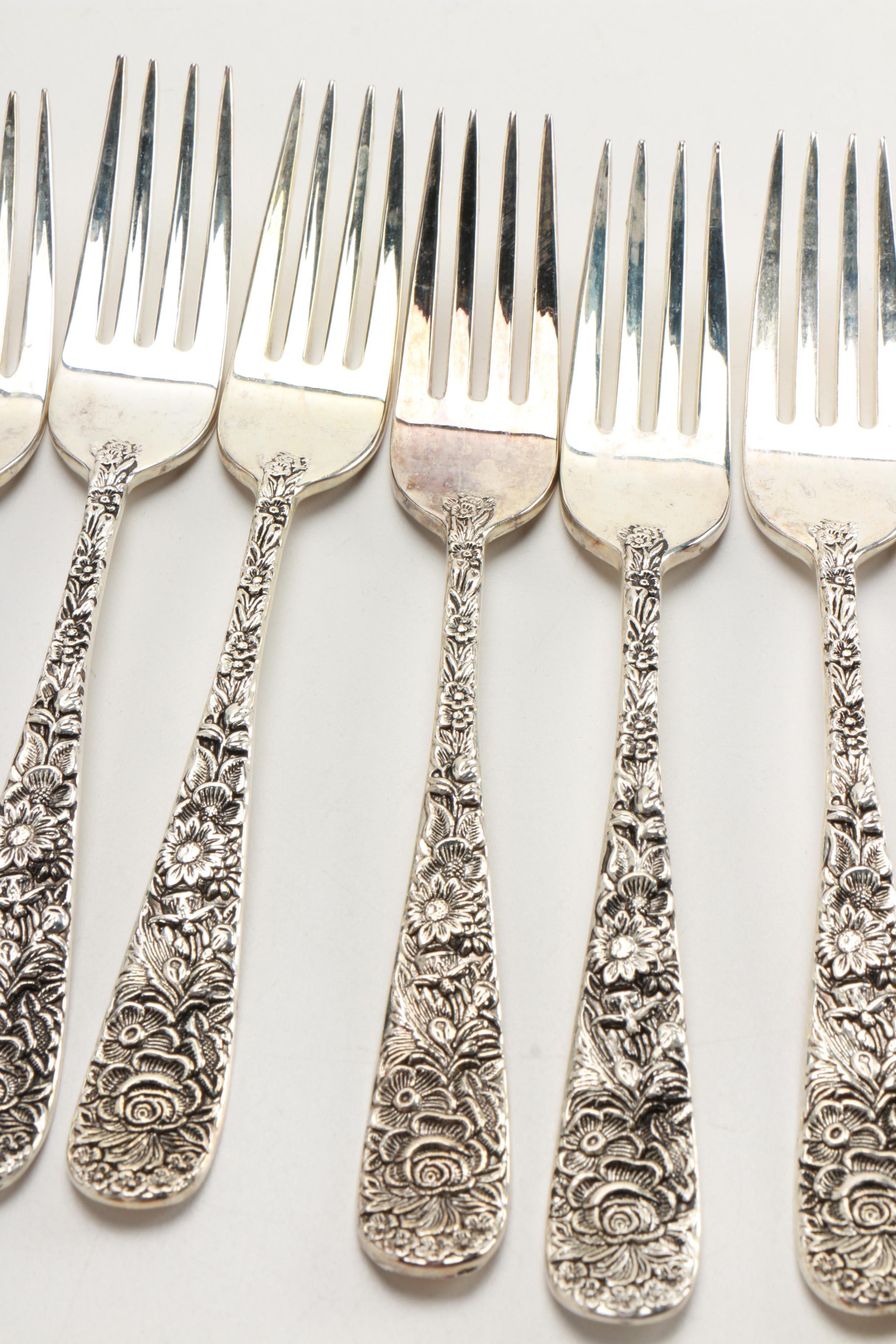 "Olde Bouquet" Plated Silver Flatware by Godinger and More