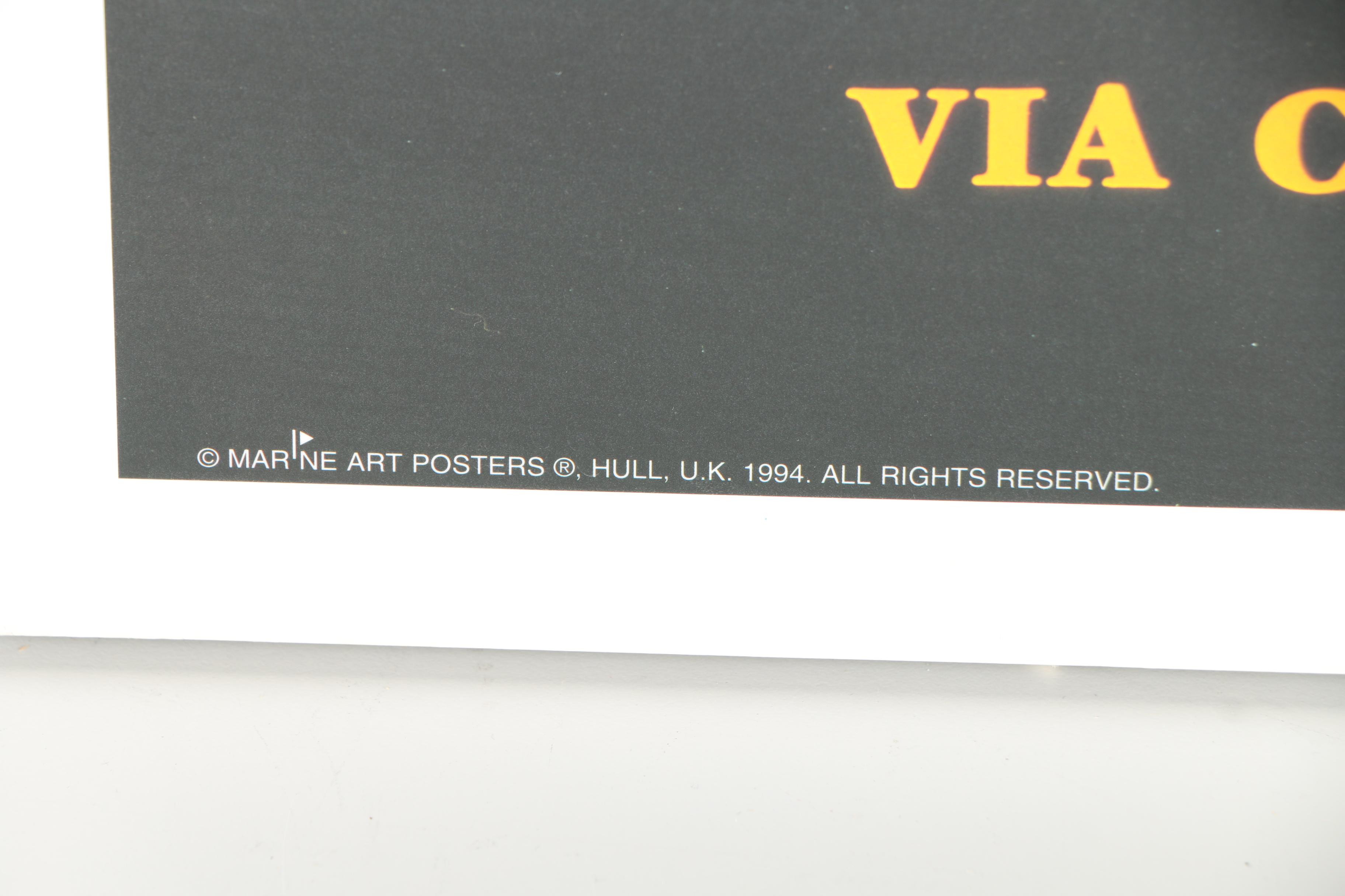 1994 Reproduction Print After P.C. Fussey's Titanic White Star Line Poster