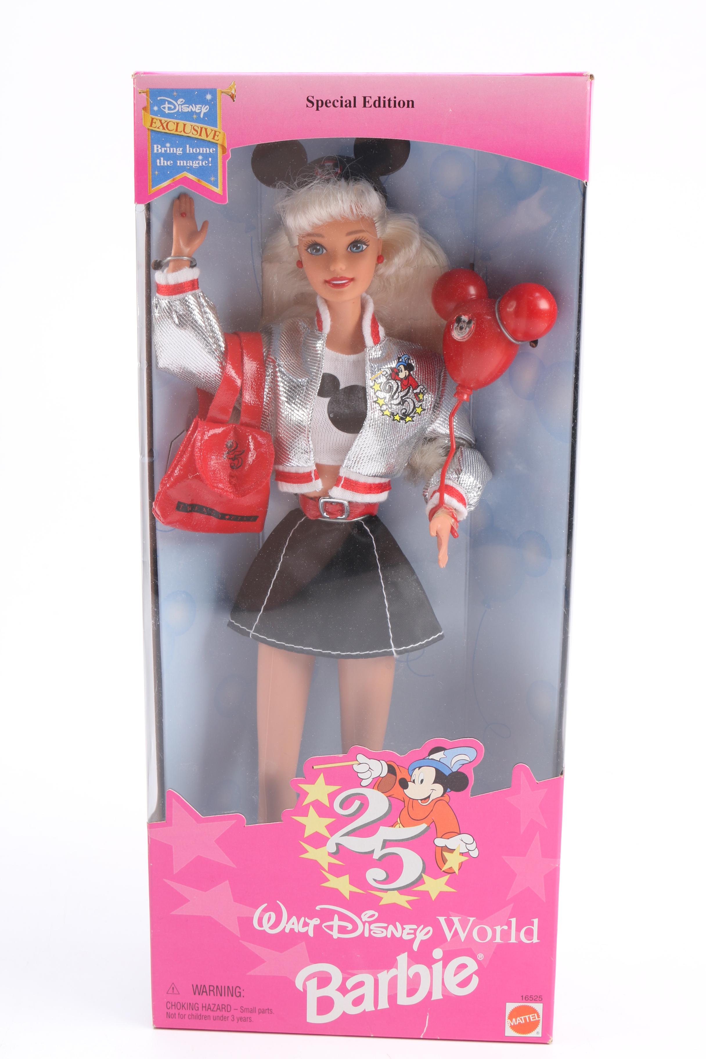 "Star Trek" and "Walt Disney World" Themed Barbie and Ken Dolls