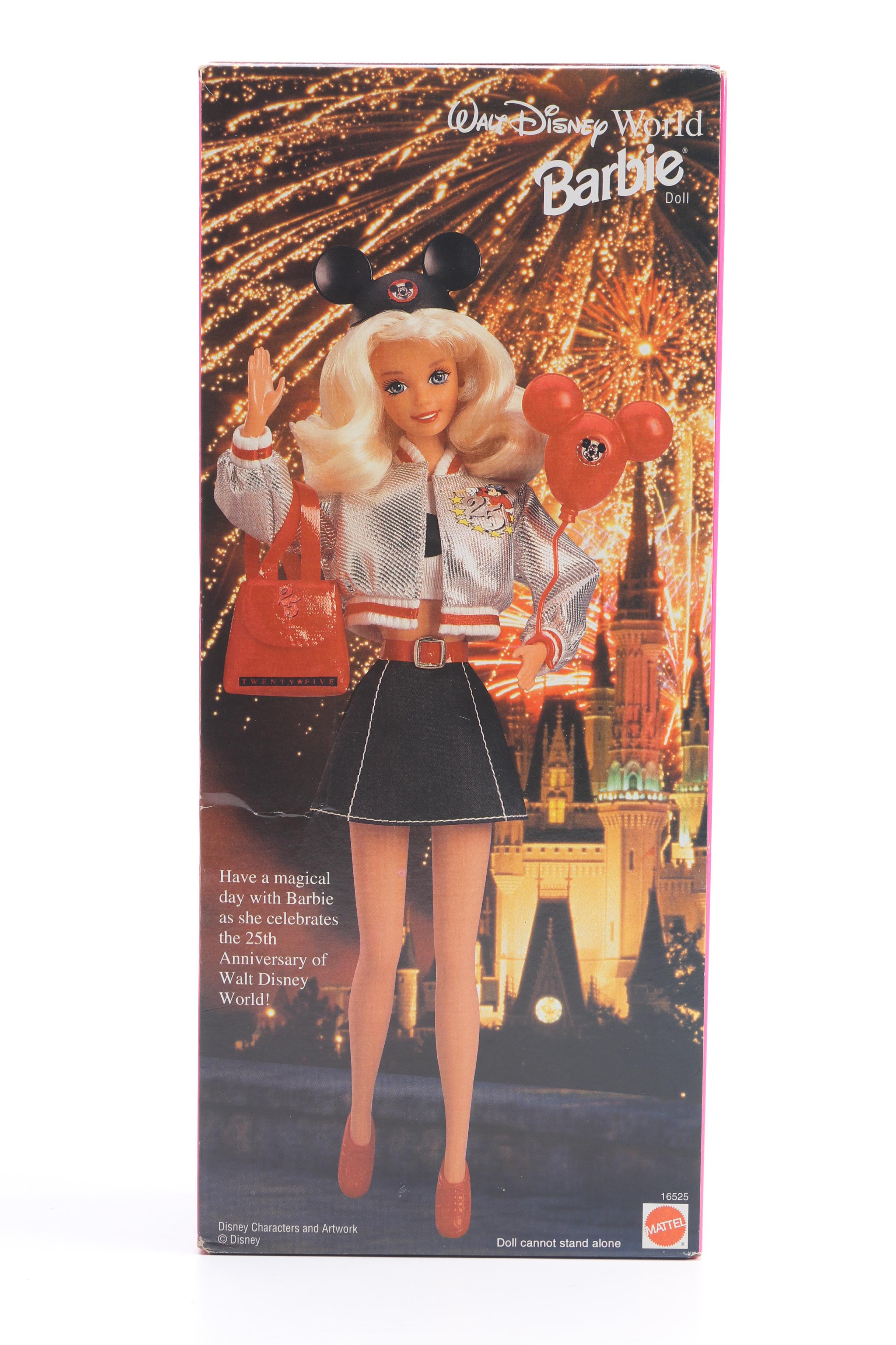 "Star Trek" and "Walt Disney World" Themed Barbie and Ken Dolls