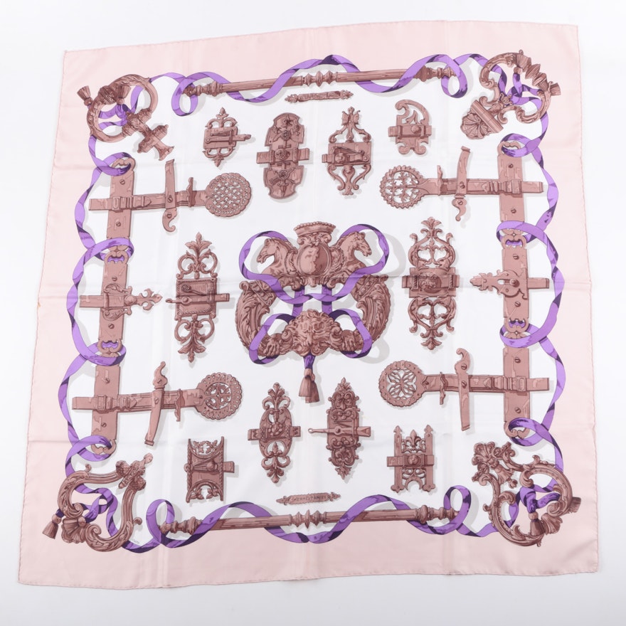 Hermès "Ferronnerie" Silk Scarf