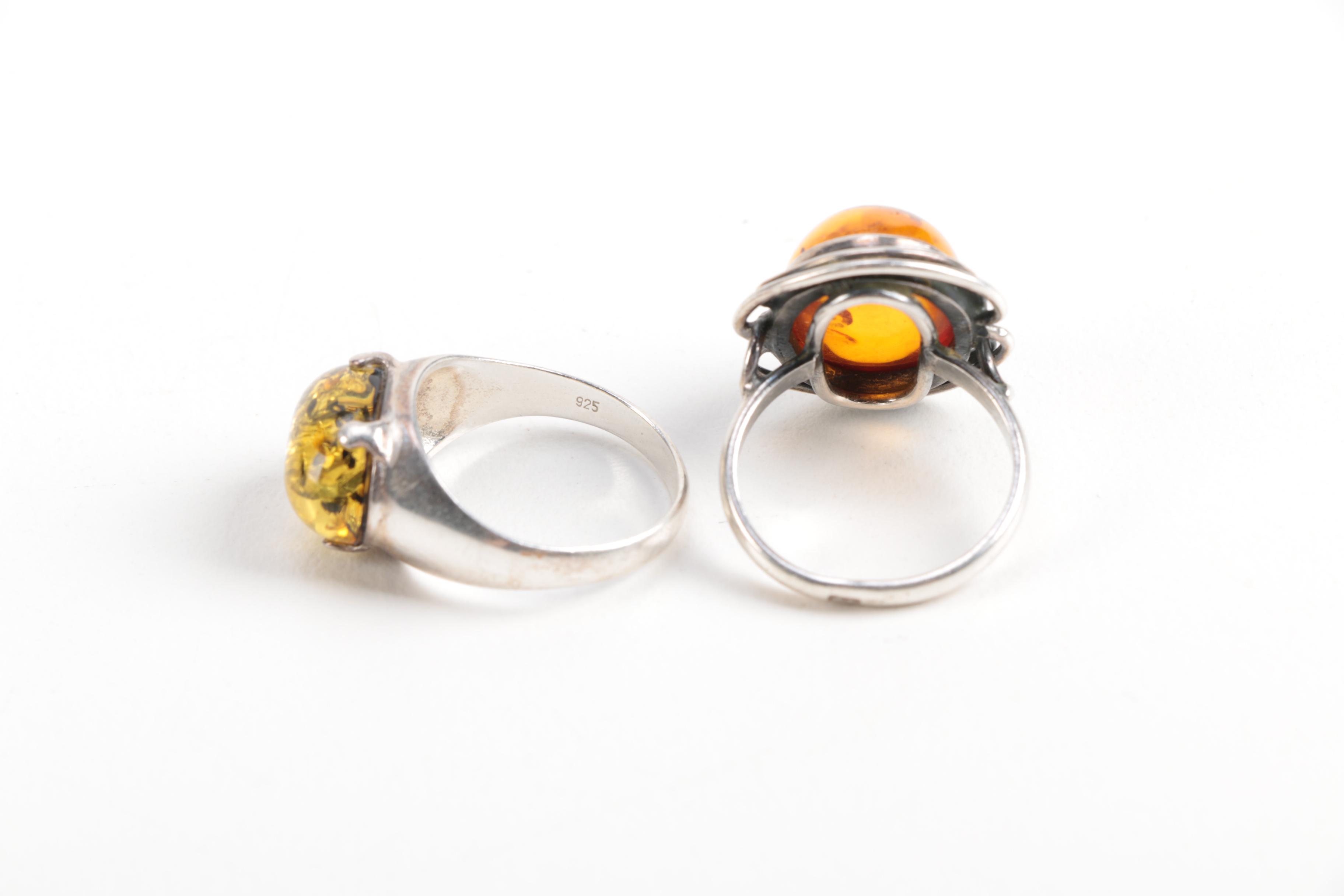 Sterling Silver Gemstone Rings