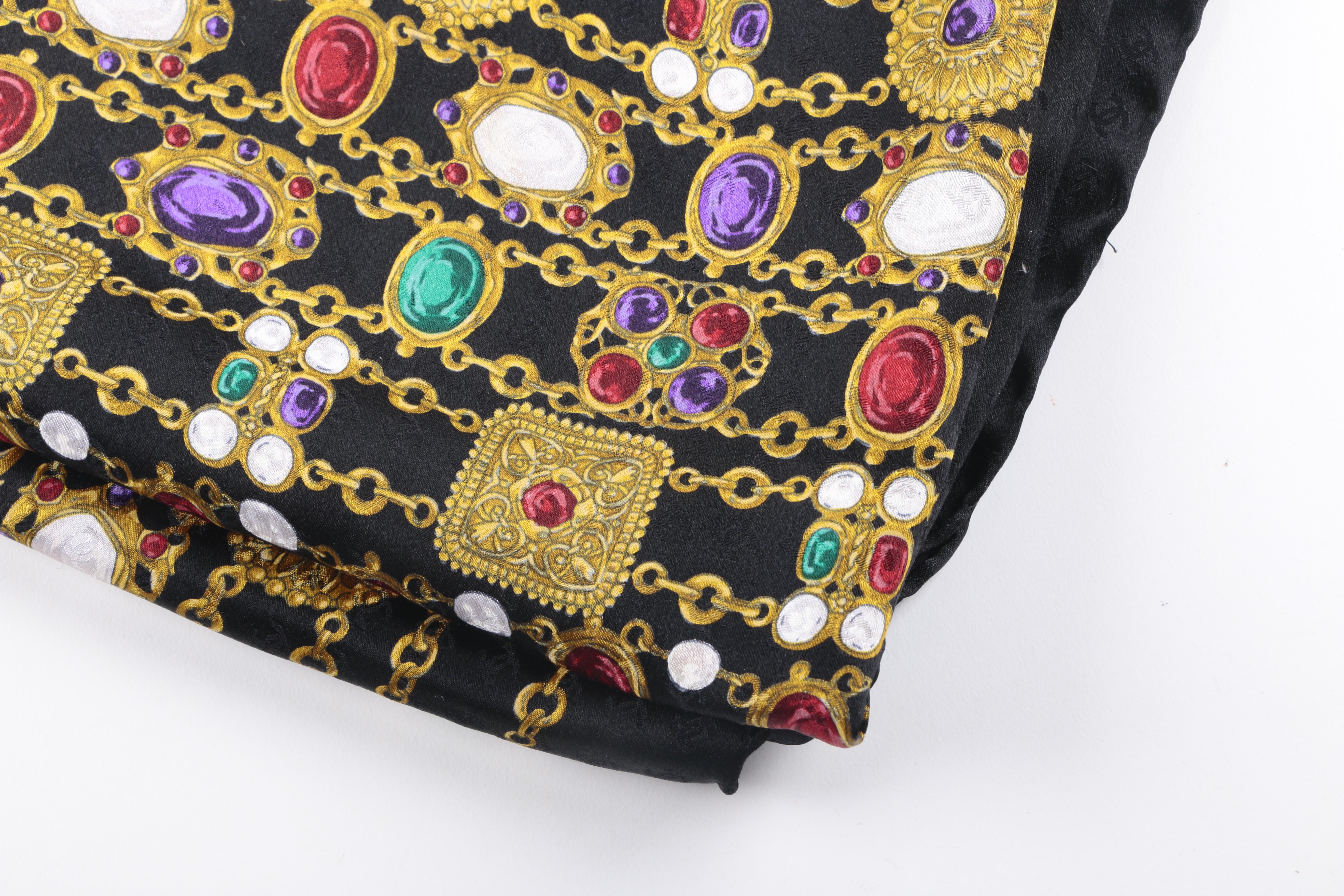 Chanel Jewelry Print Silk Scarf