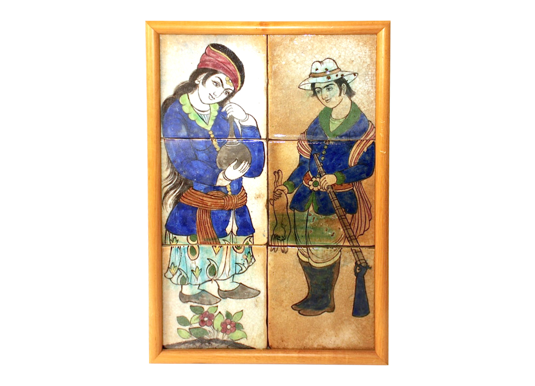 Pair of Persian Architectural Tiles