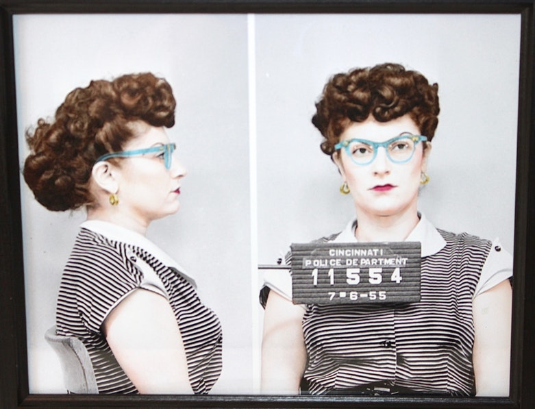 1955 Cincinnati Police Department Women's Mug Shot