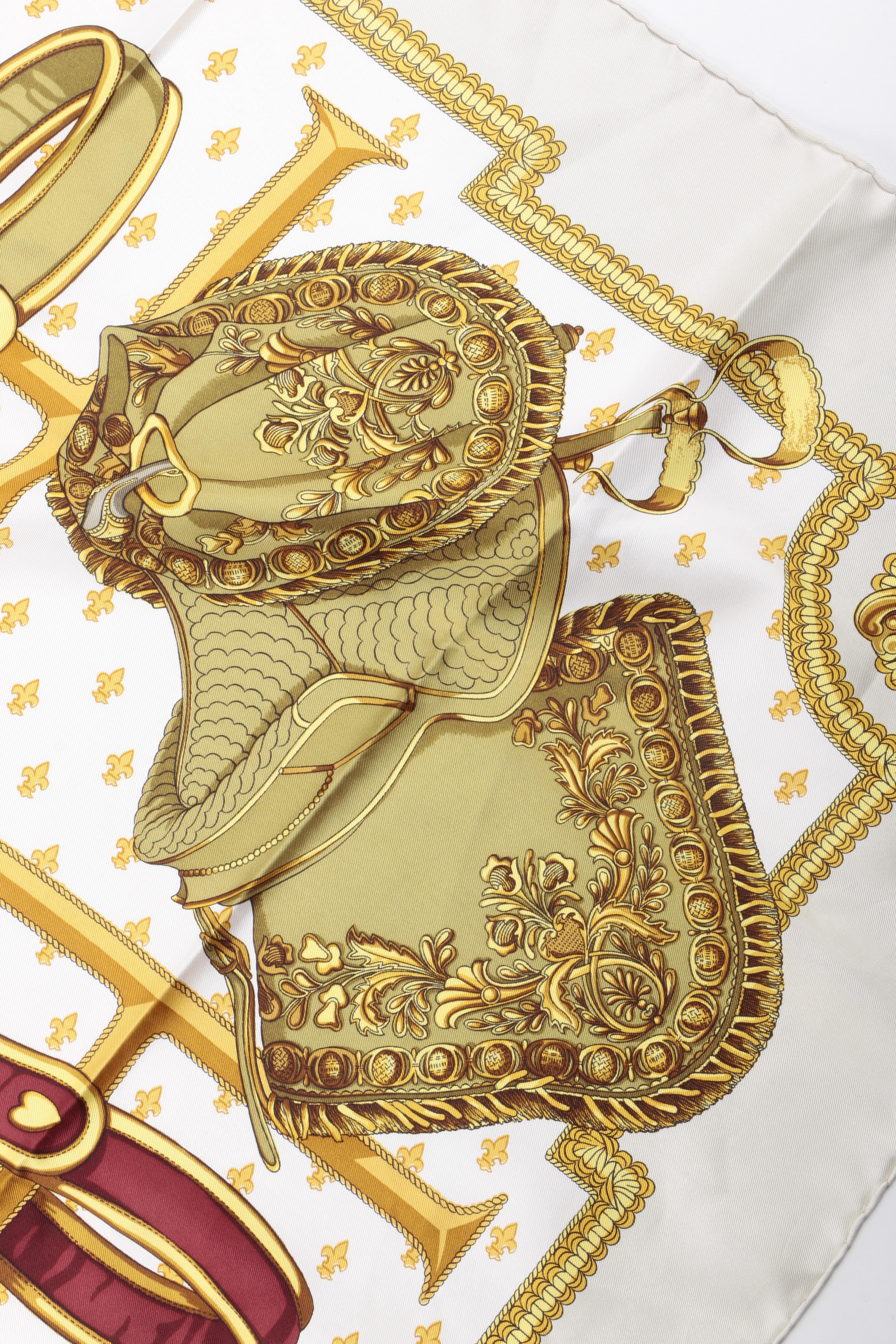 Hermès "Selles A Housse" Silk Scarf