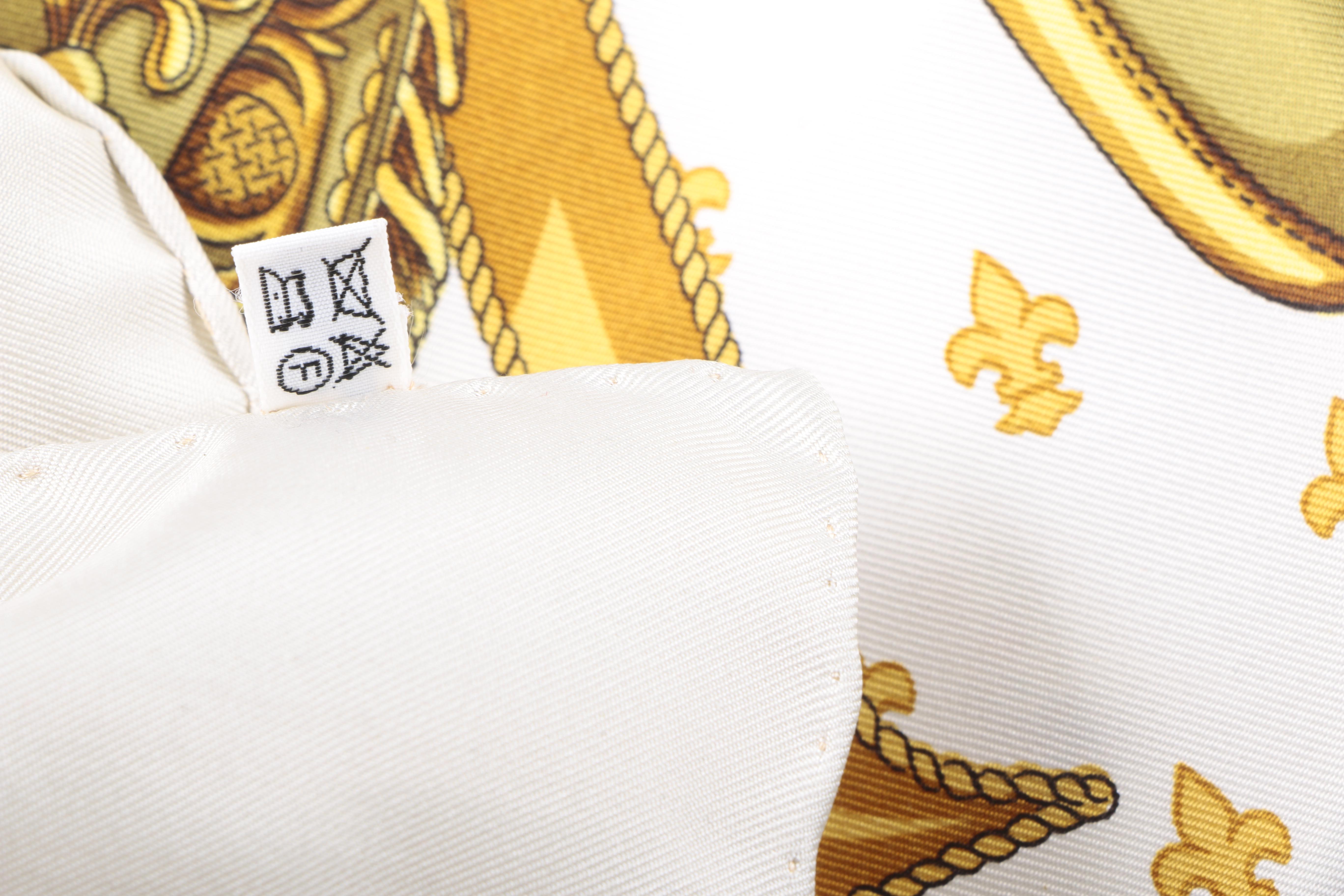 Hermès "Selles A Housse" Silk Scarf