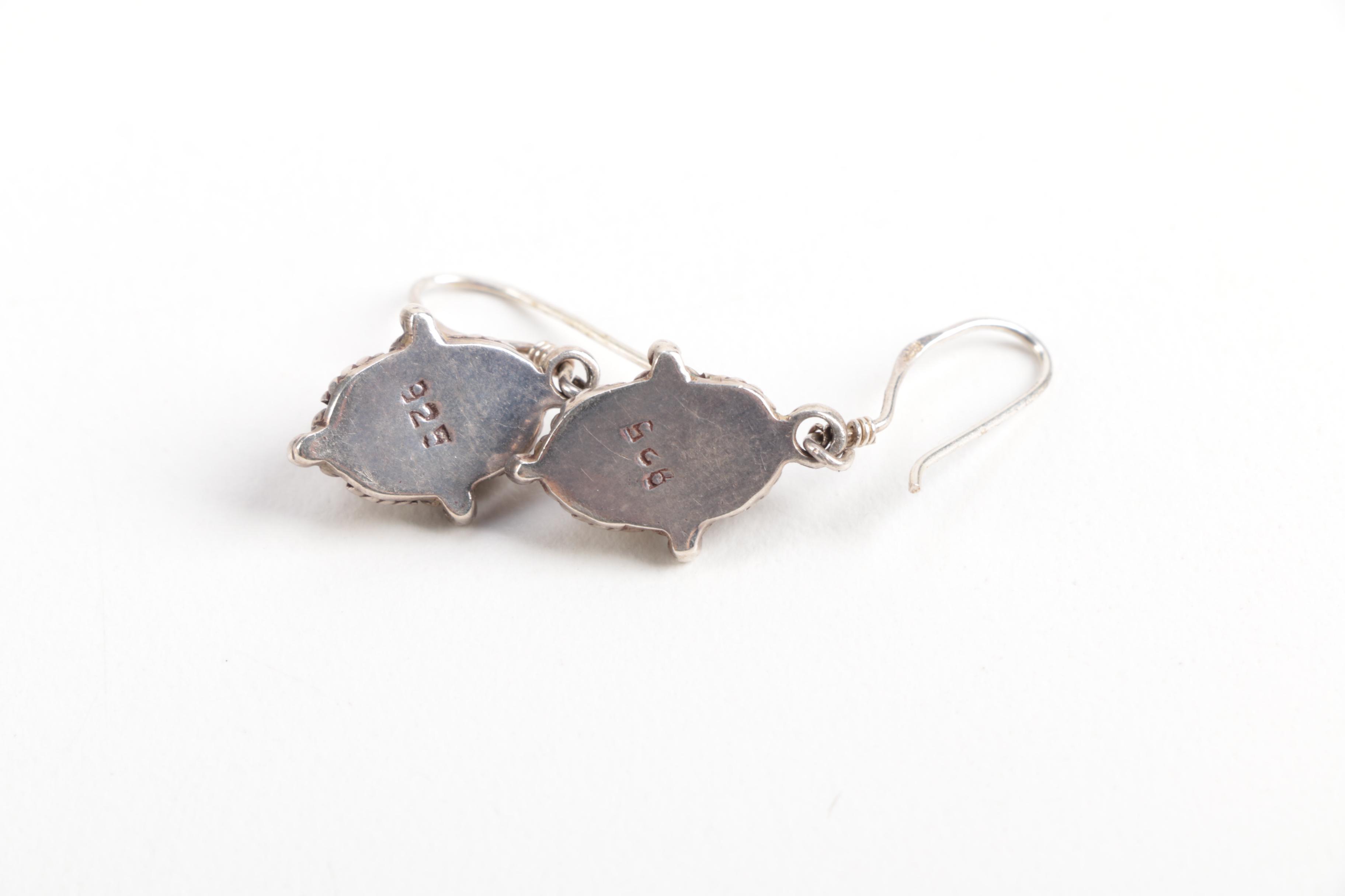 Southwestern Sterling Jewelry Featuring Tawa Sunface Earrings