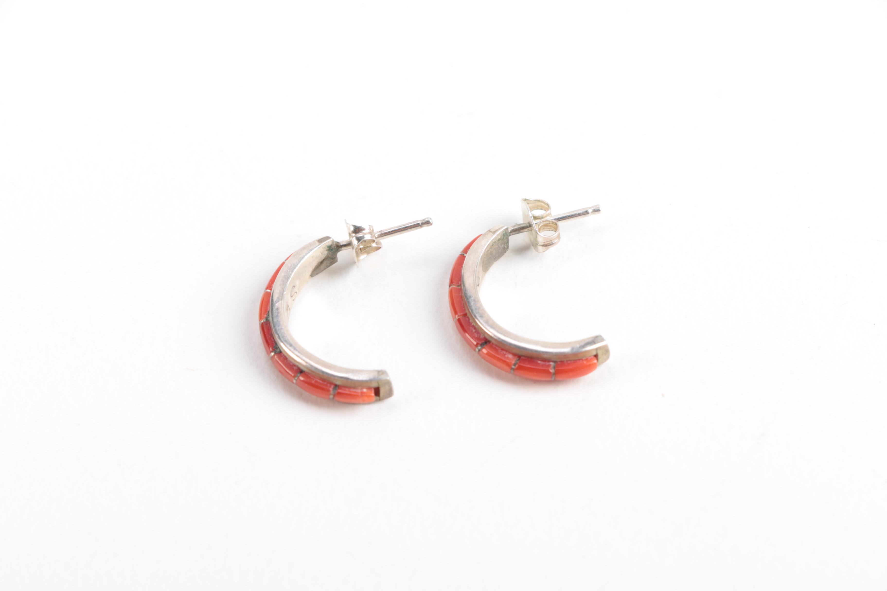 Southwestern Sterling Jewelry Featuring Tawa Sunface Earrings
