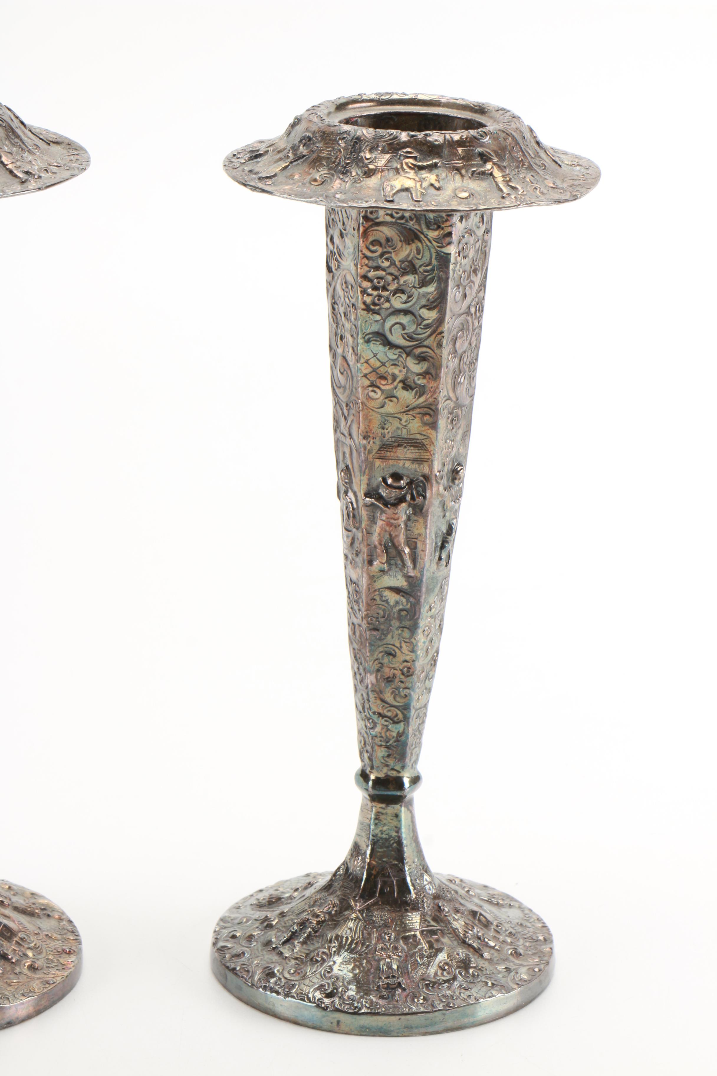 Hallmark Silver-Plated Vases