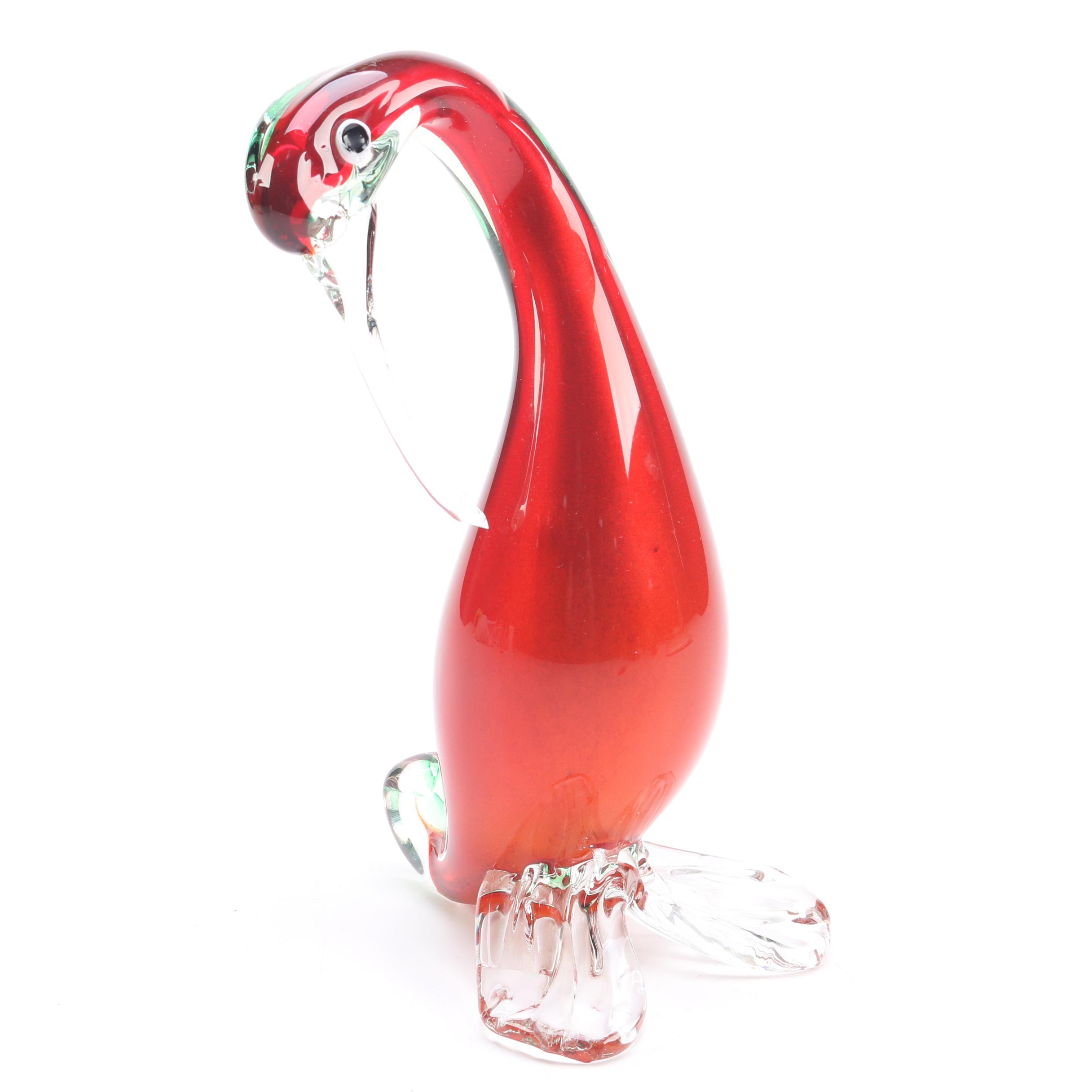 Glass Bird Figurine