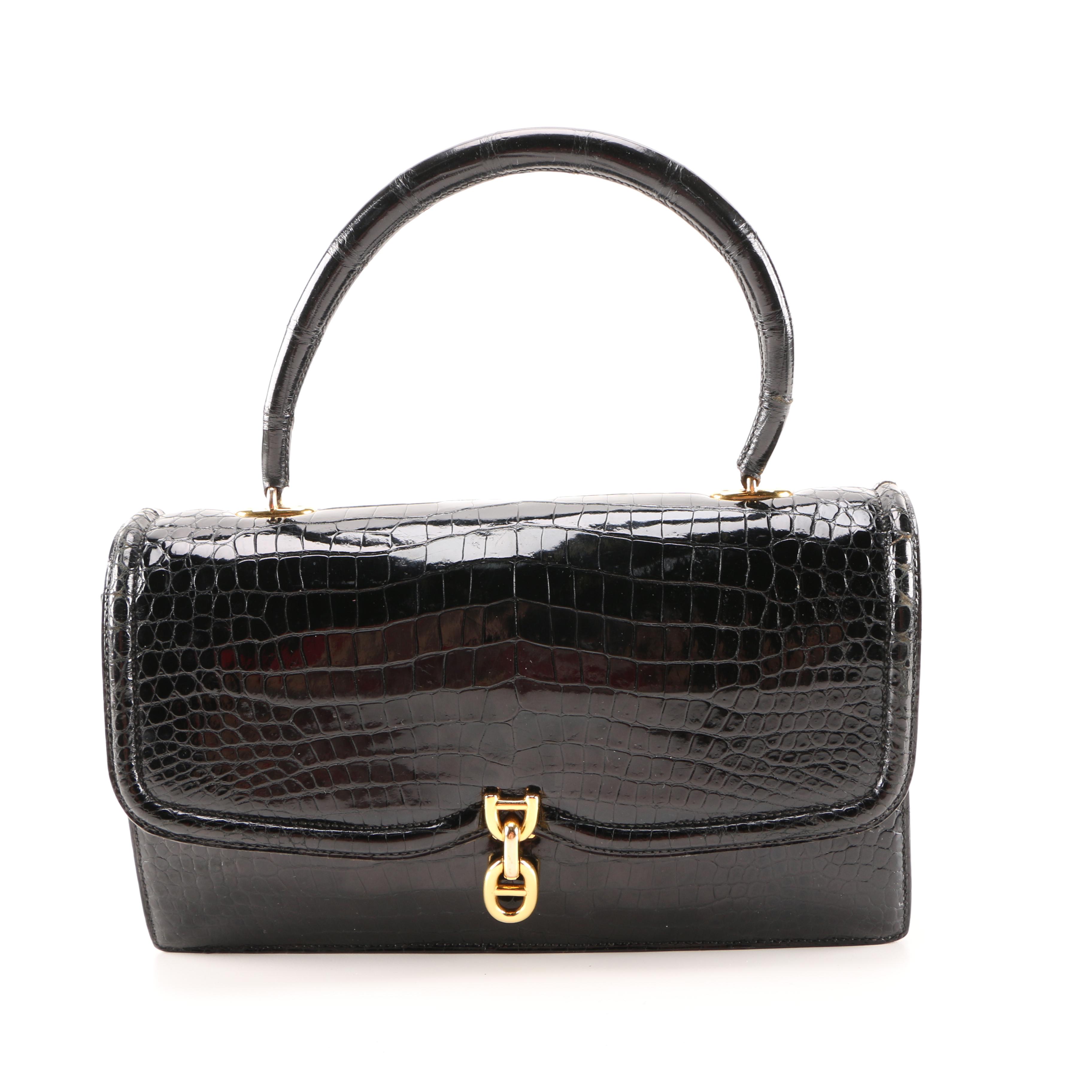 Vintage Hermès Alligator Chaine d'Ancre Handbag