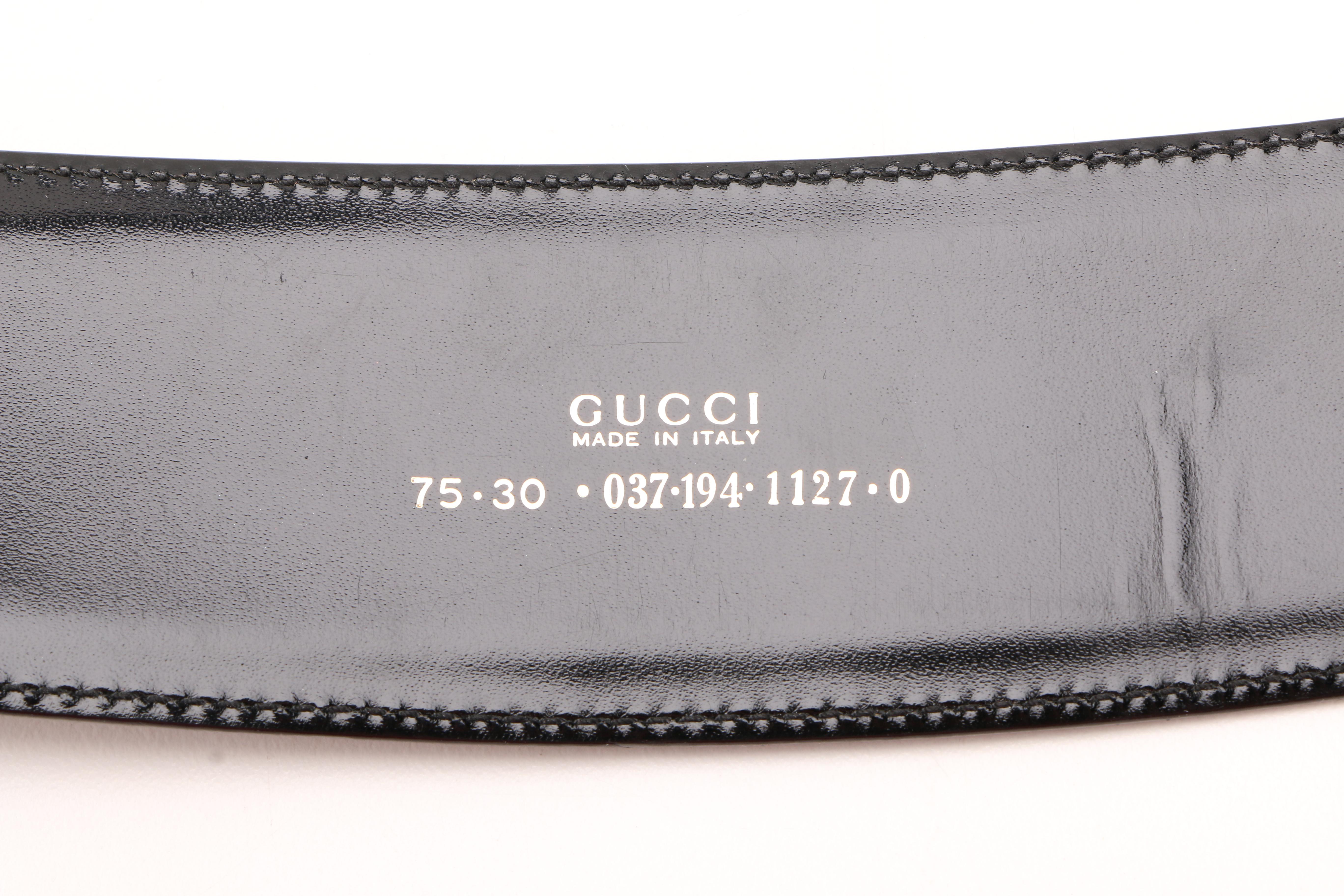 1996 Tom Ford Gucci Spazzolato Leather Belt