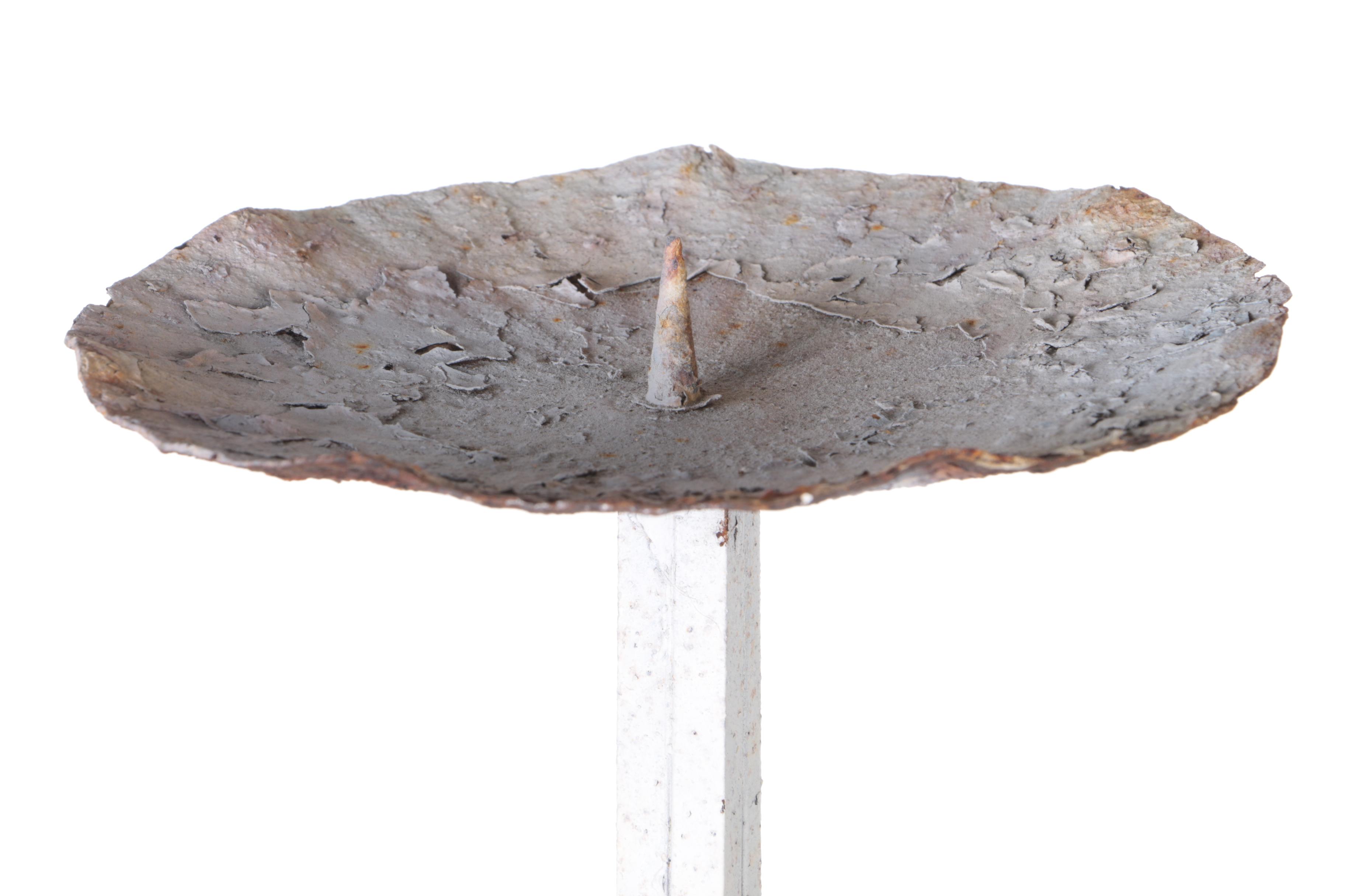 Vintage White Wrought Iron Outdoor Decor