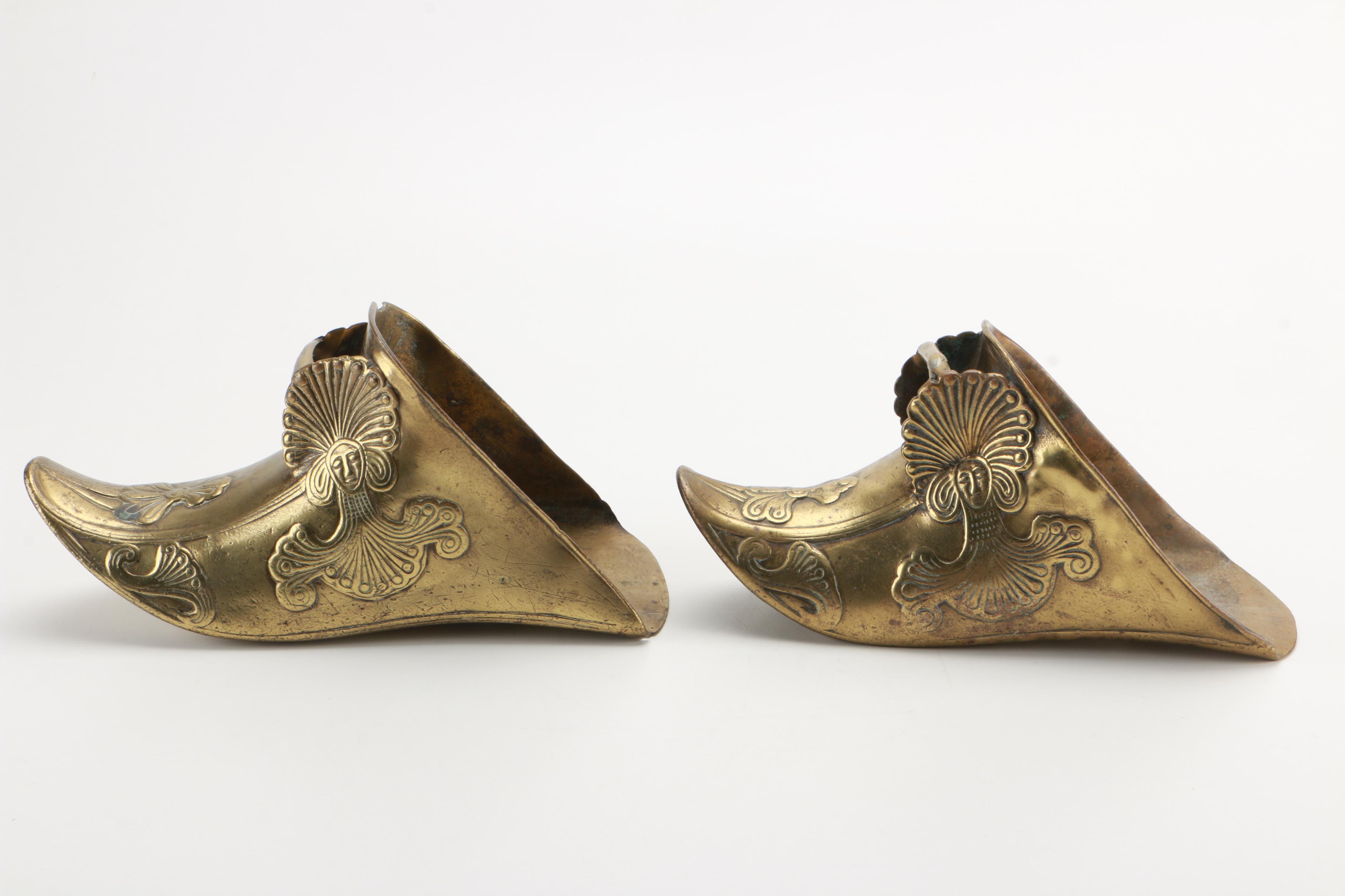 Conquistador Brass Stirrup Wall Sconces