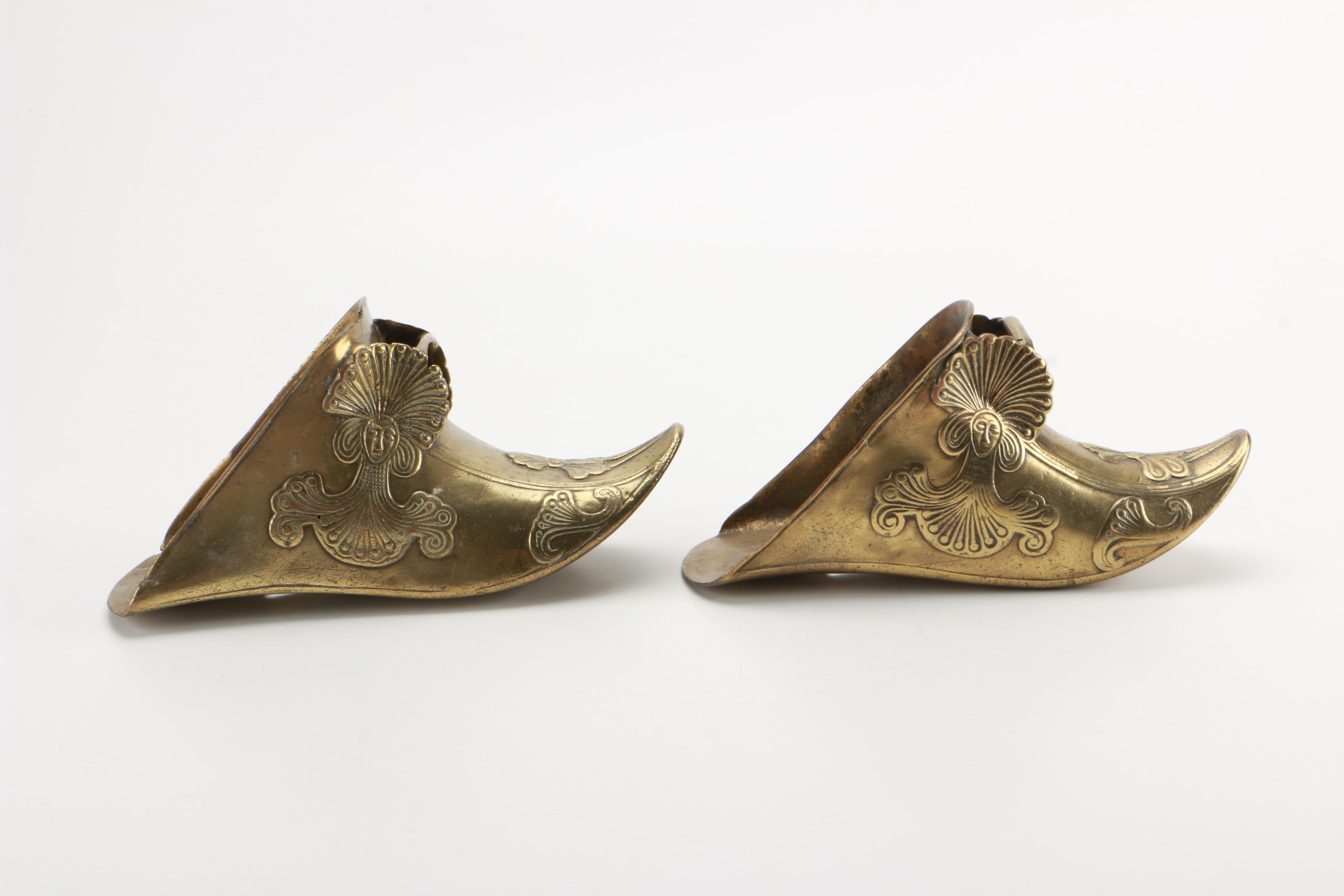 Conquistador Brass Stirrup Wall Sconces