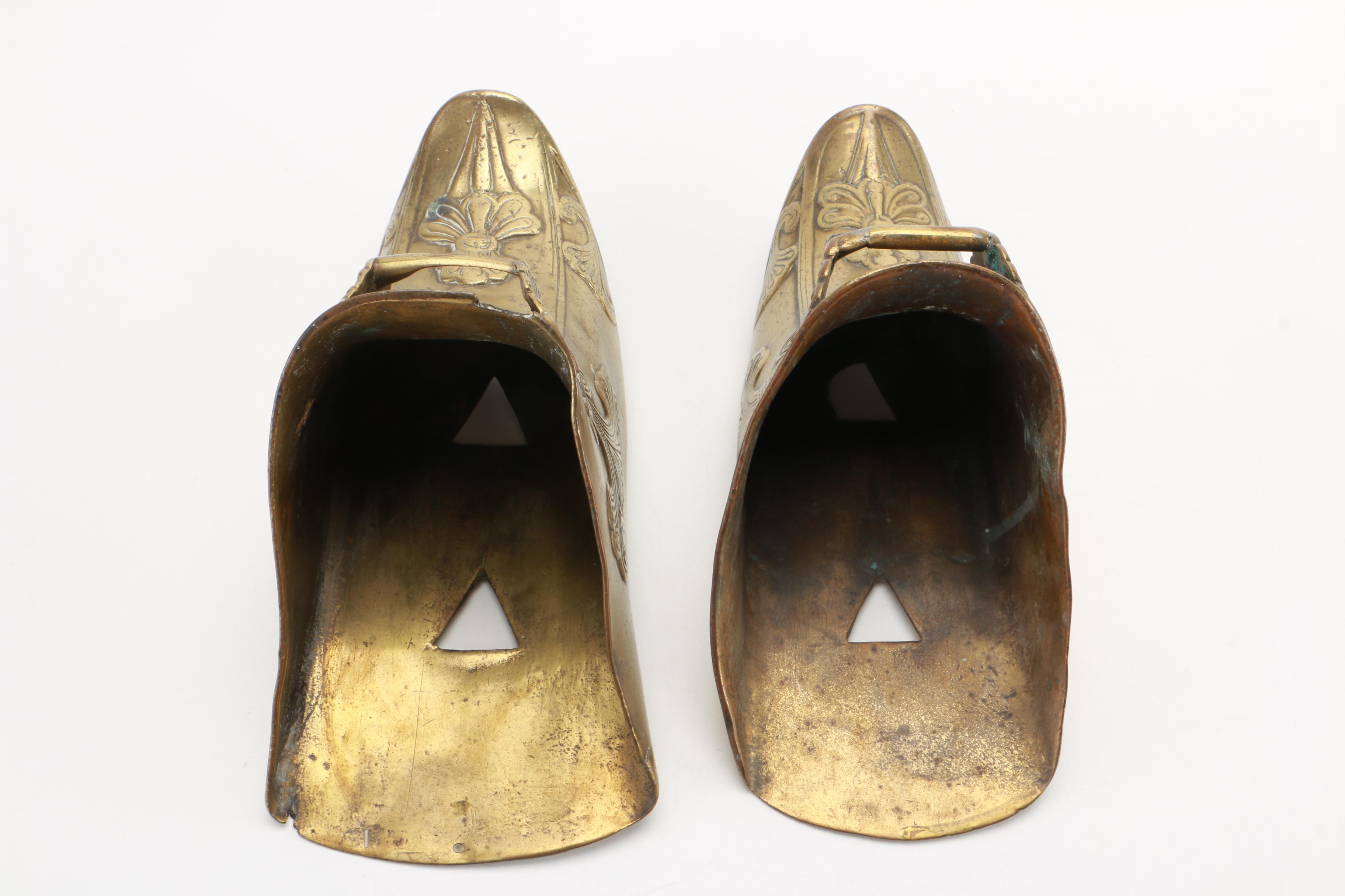 Conquistador Brass Stirrup Wall Sconces