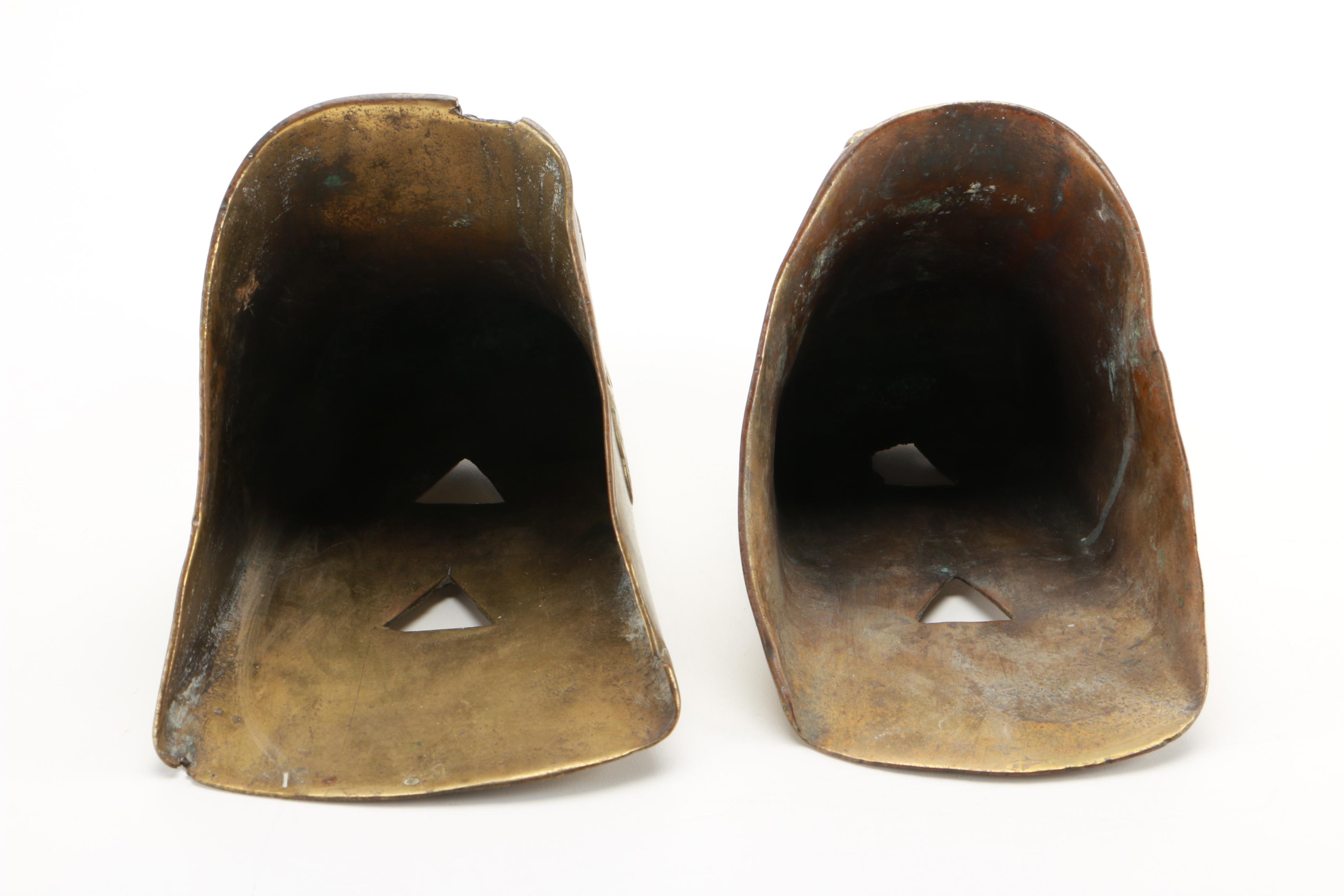 Conquistador Brass Stirrup Wall Sconces