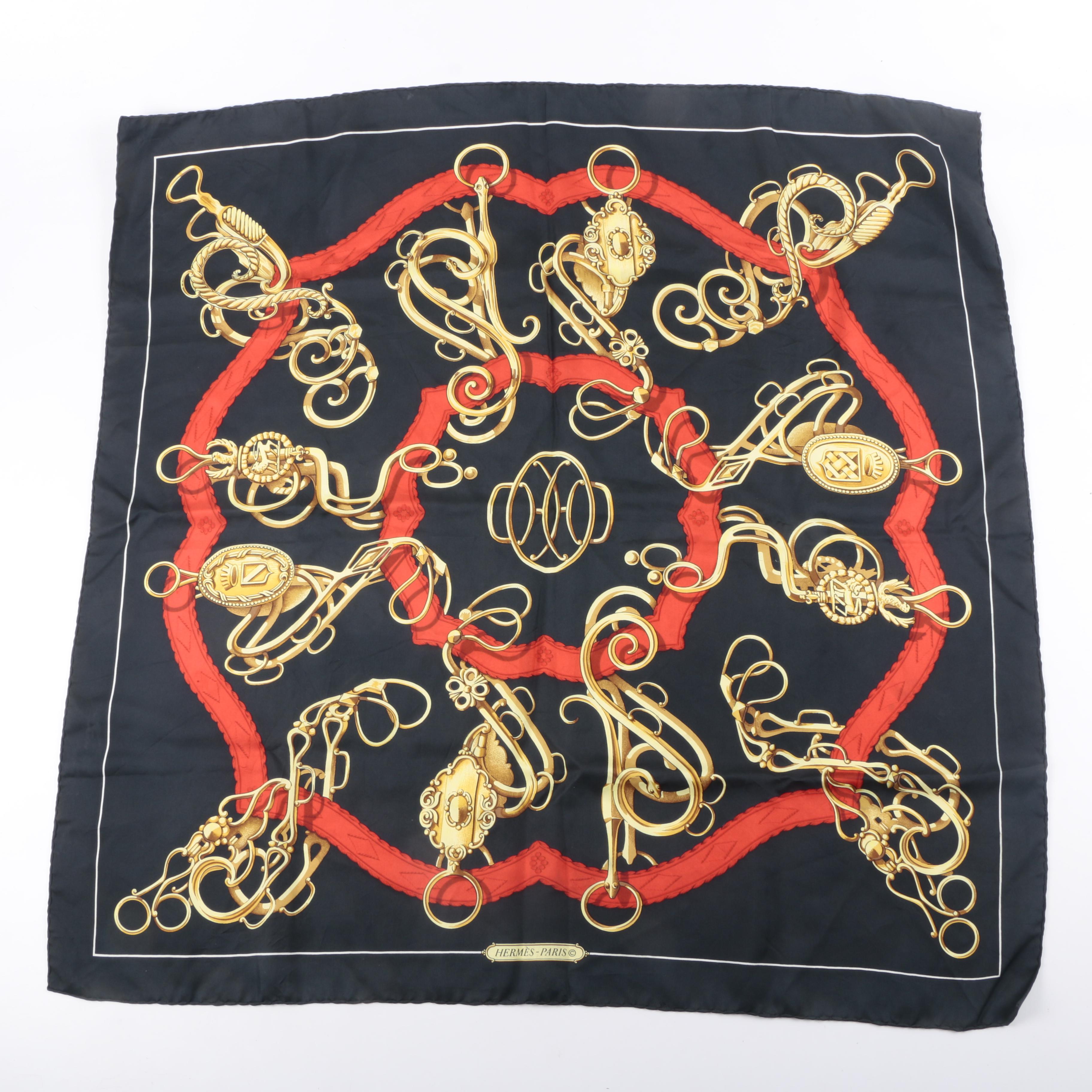 Hermès "Profile" Silk Scarf