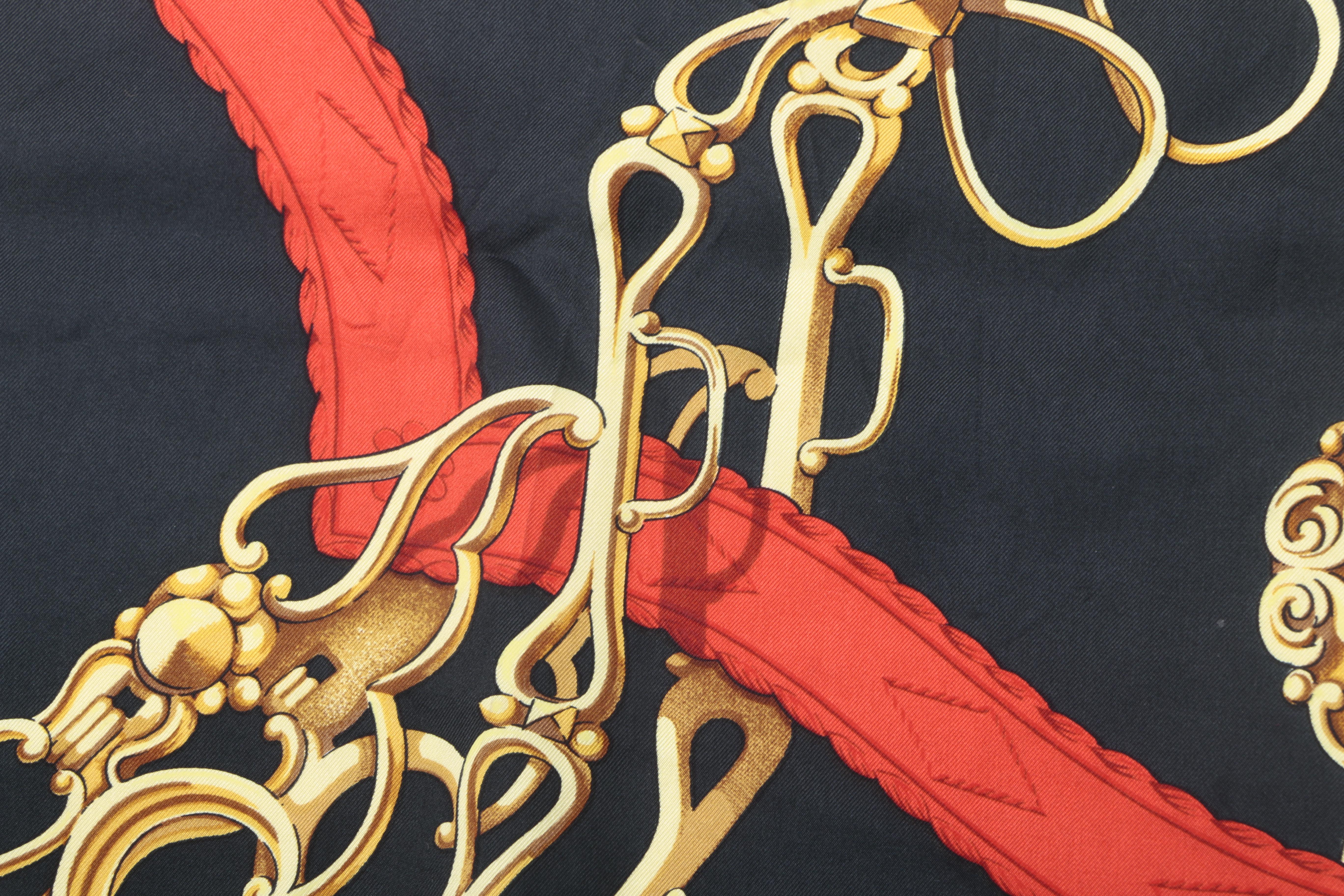 Hermès "Profile" Silk Scarf