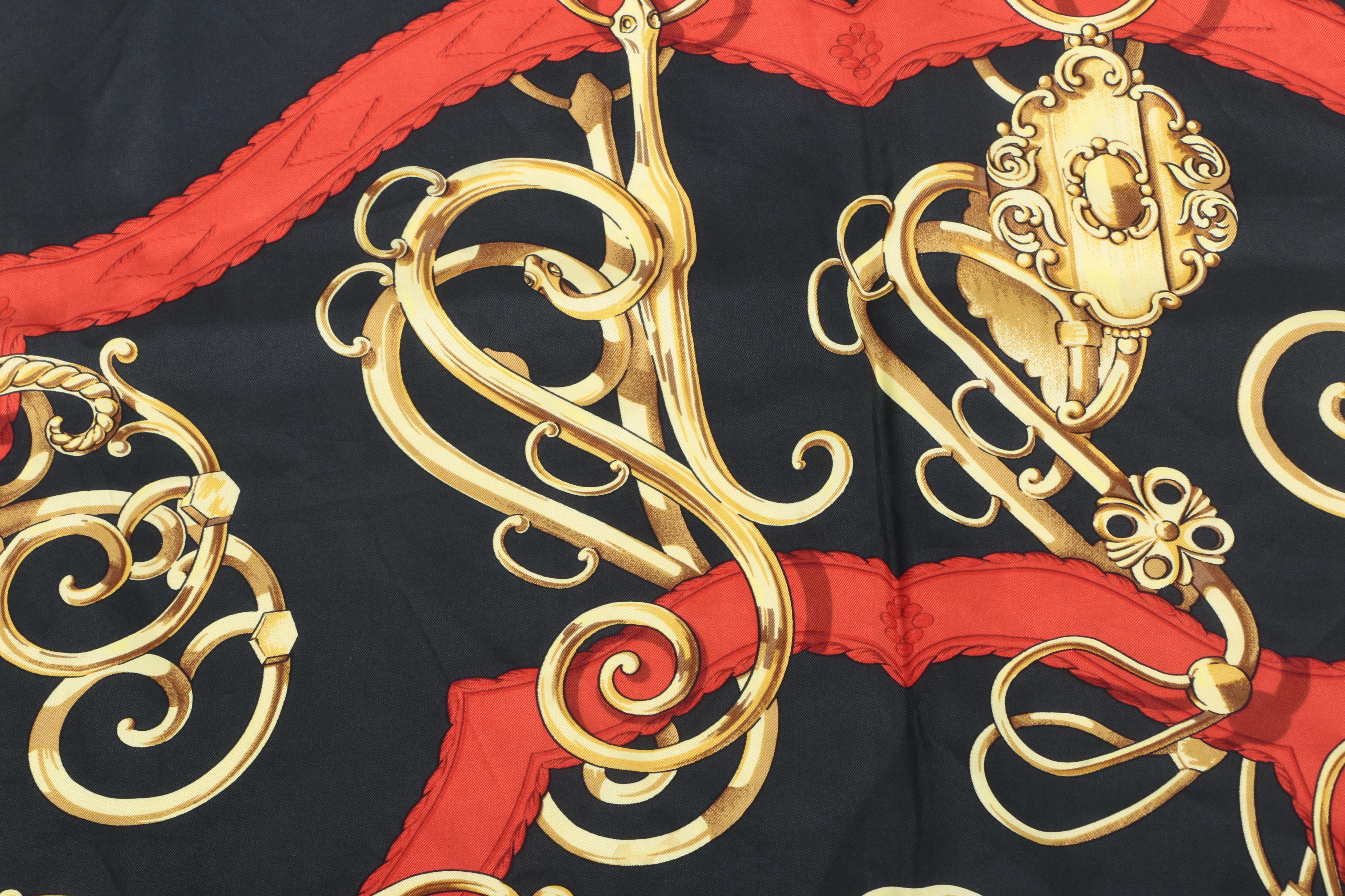 Hermès "Profile" Silk Scarf