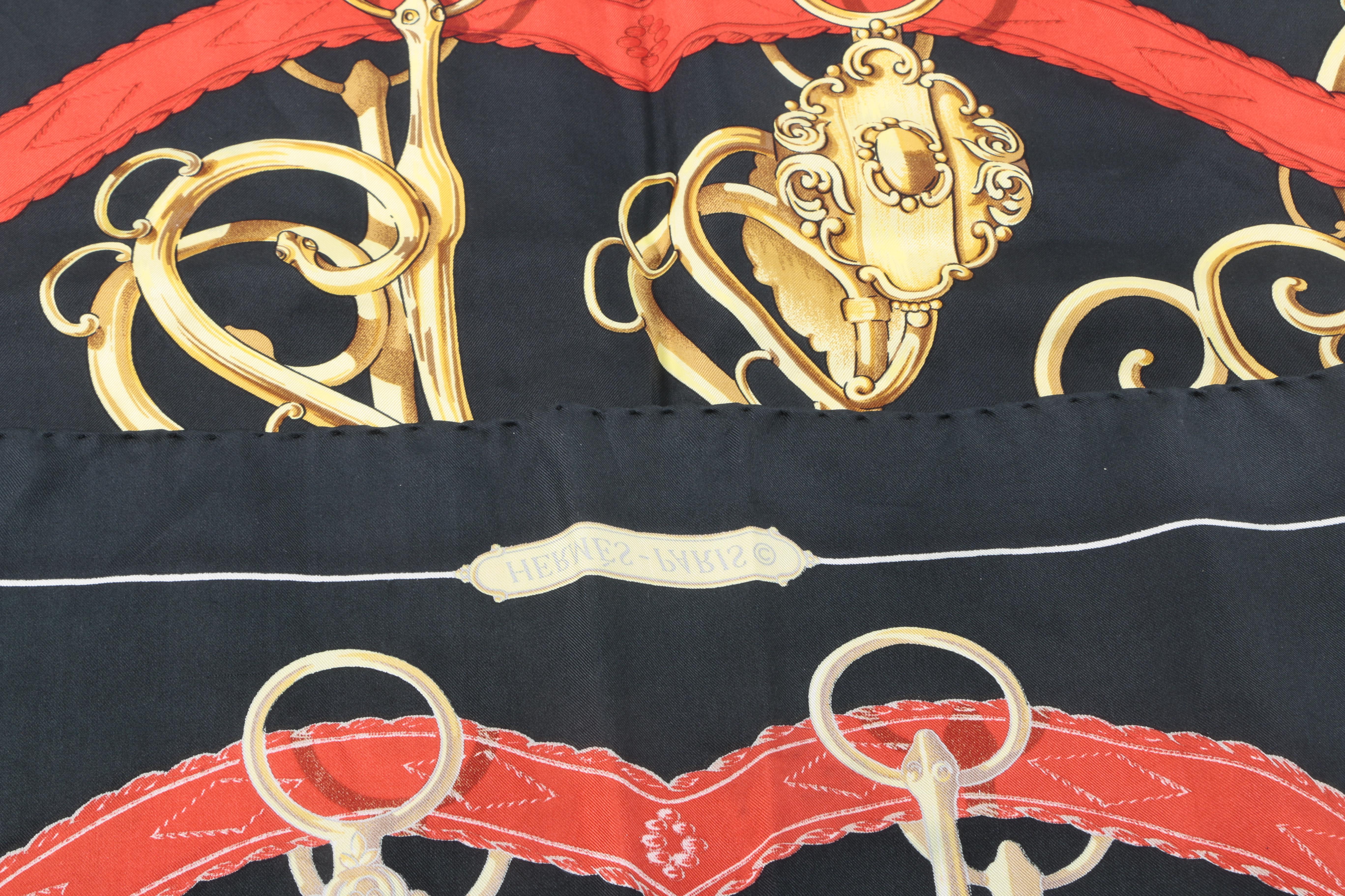 Hermès "Profile" Silk Scarf