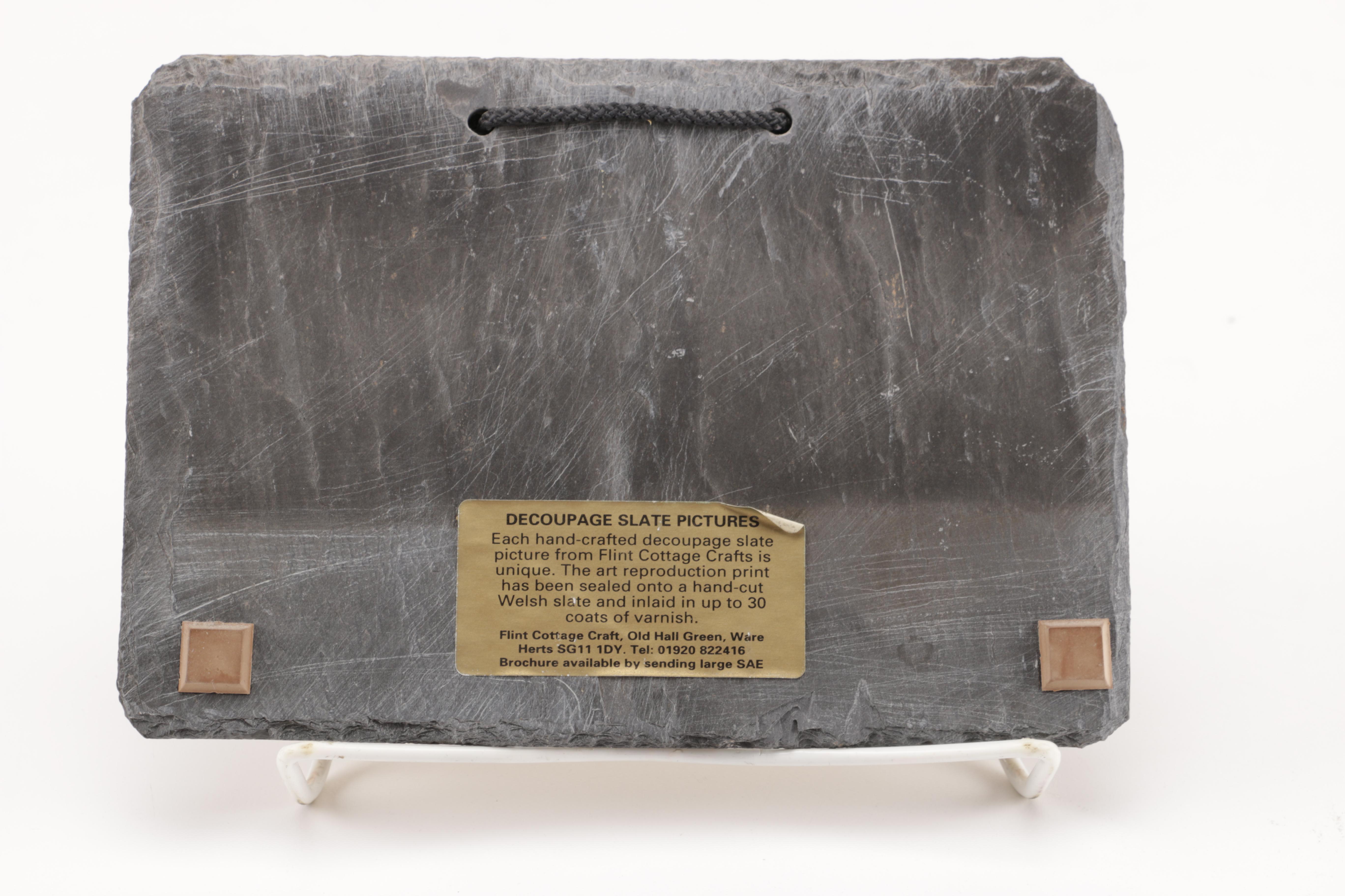 Decoupage Slate Pictures from Flint Cottage Crafts