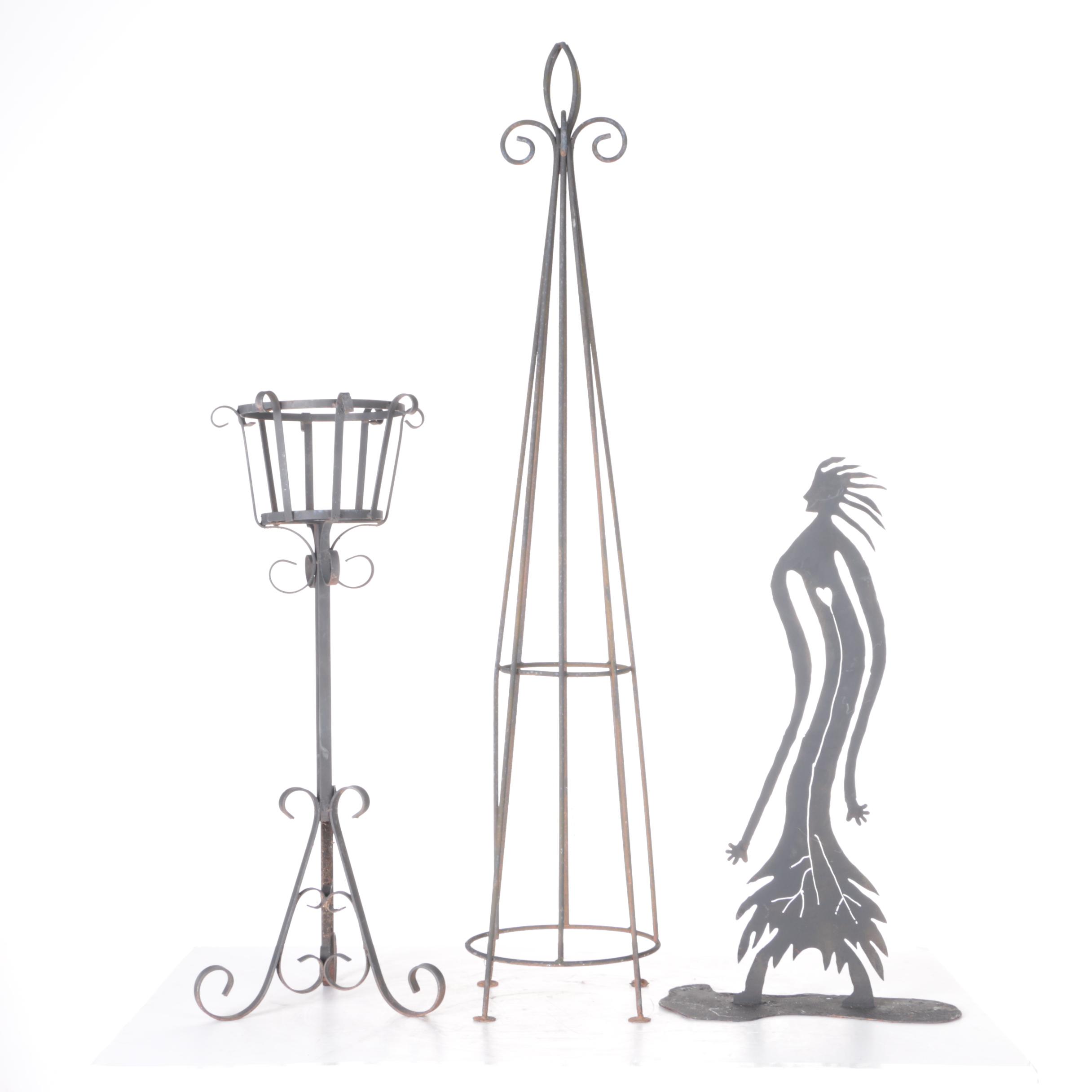 Wrought Iron Outdoor Decor