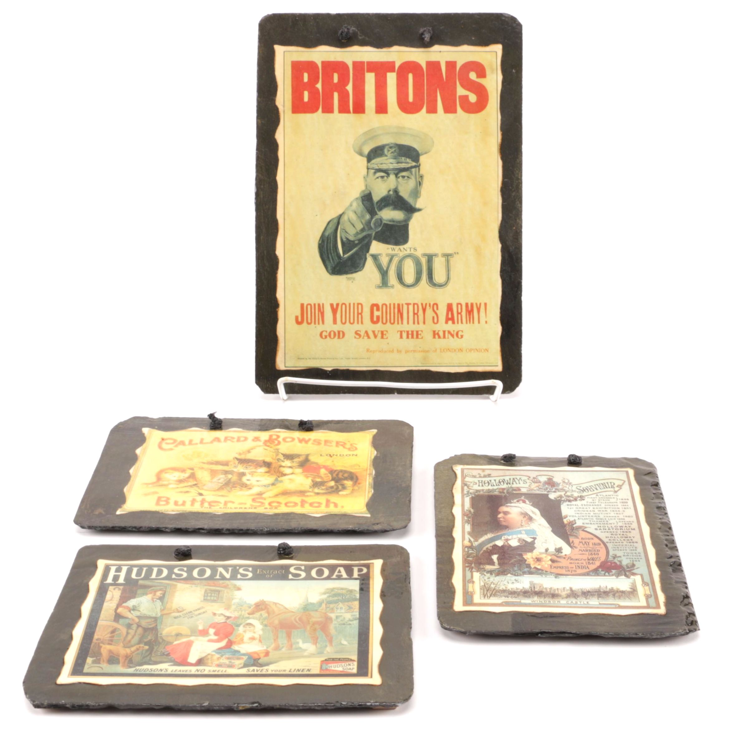 Decoupage Slate Pictures from Flint Cottage Crafts