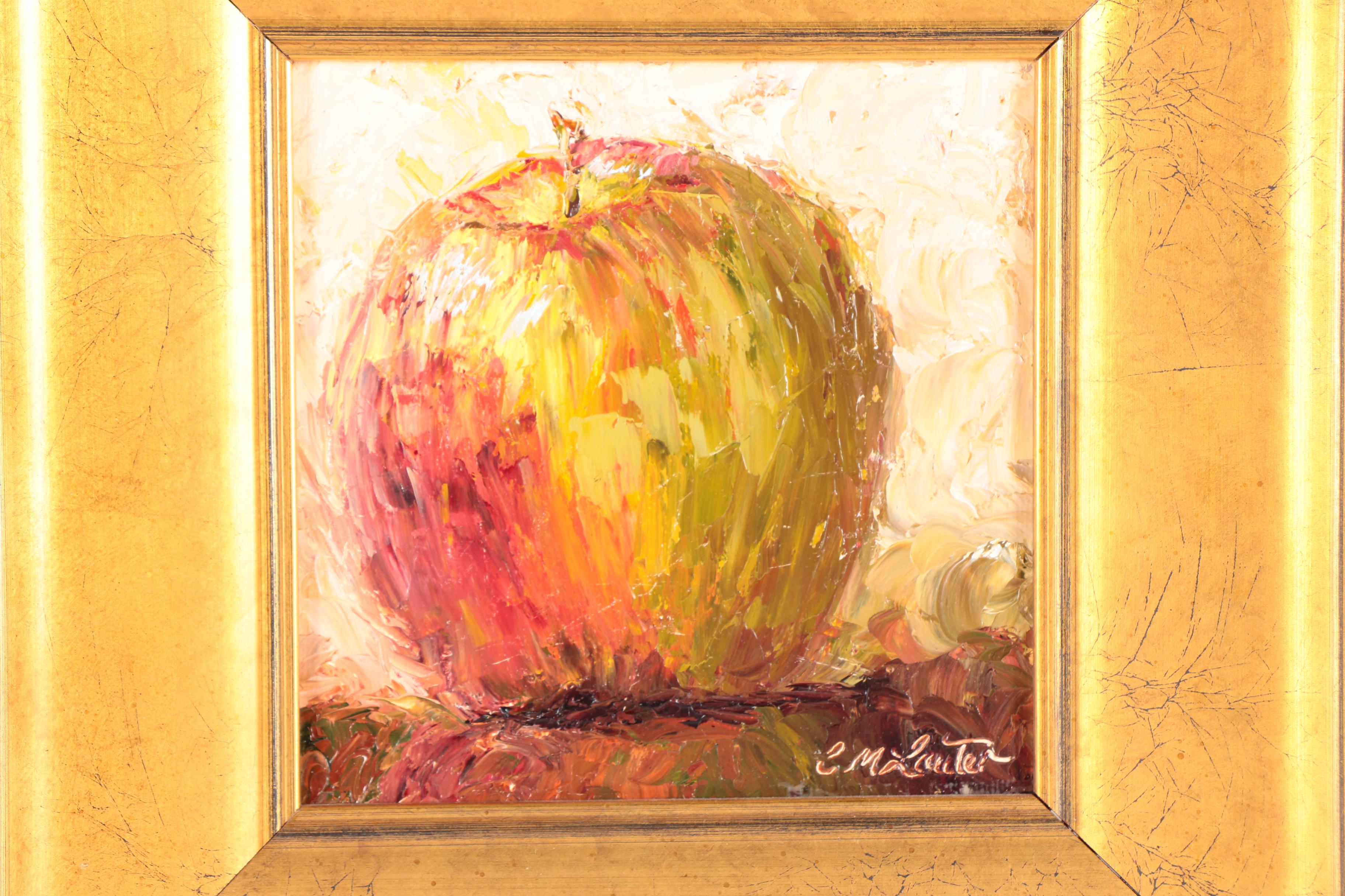 Colleen Lauter Murphy Impasto Still Life Oil on Canvas "Apple Study"