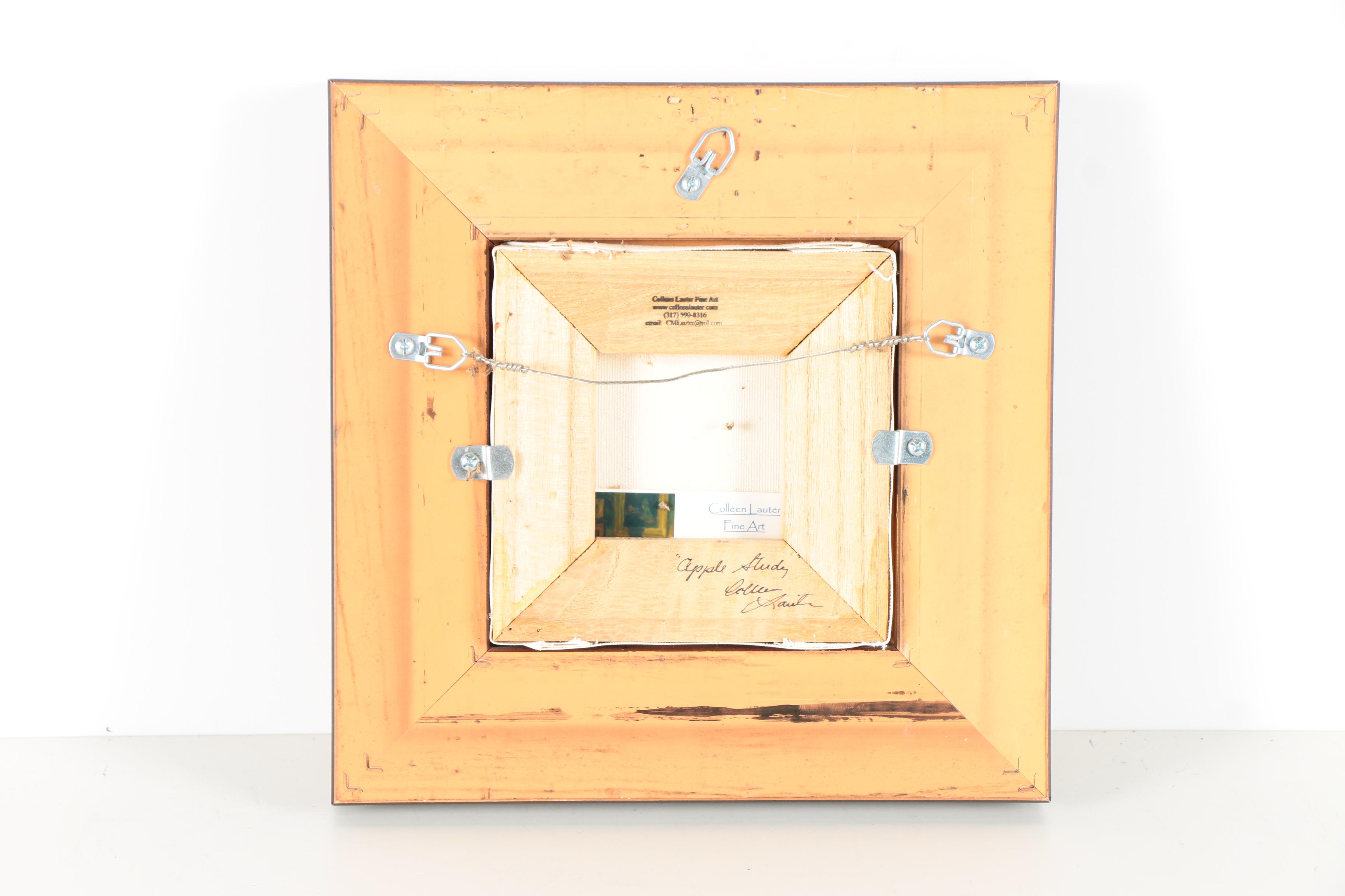 Colleen Lauter Murphy Impasto Still Life Oil on Canvas "Apple Study"