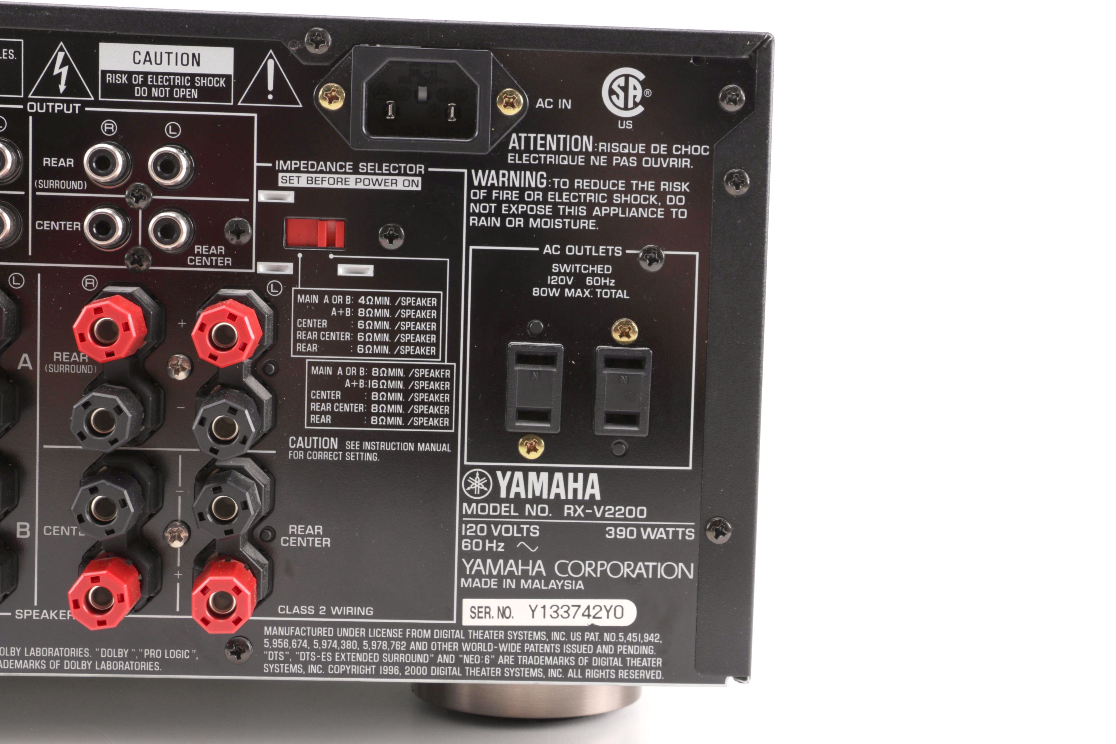 Yamaha Natural Sound AV Receiver