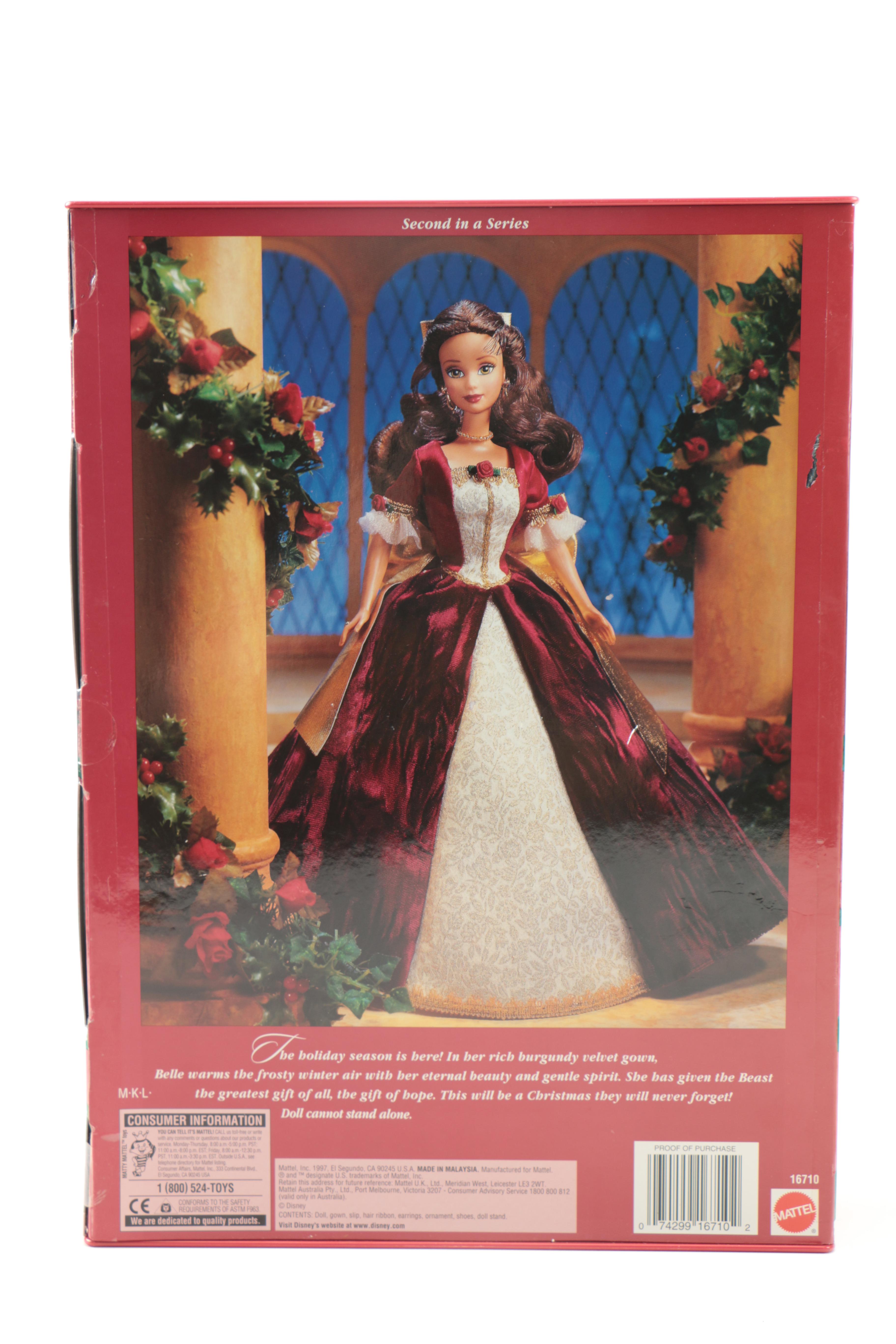 Pair of Holiday Barbies in Boxes