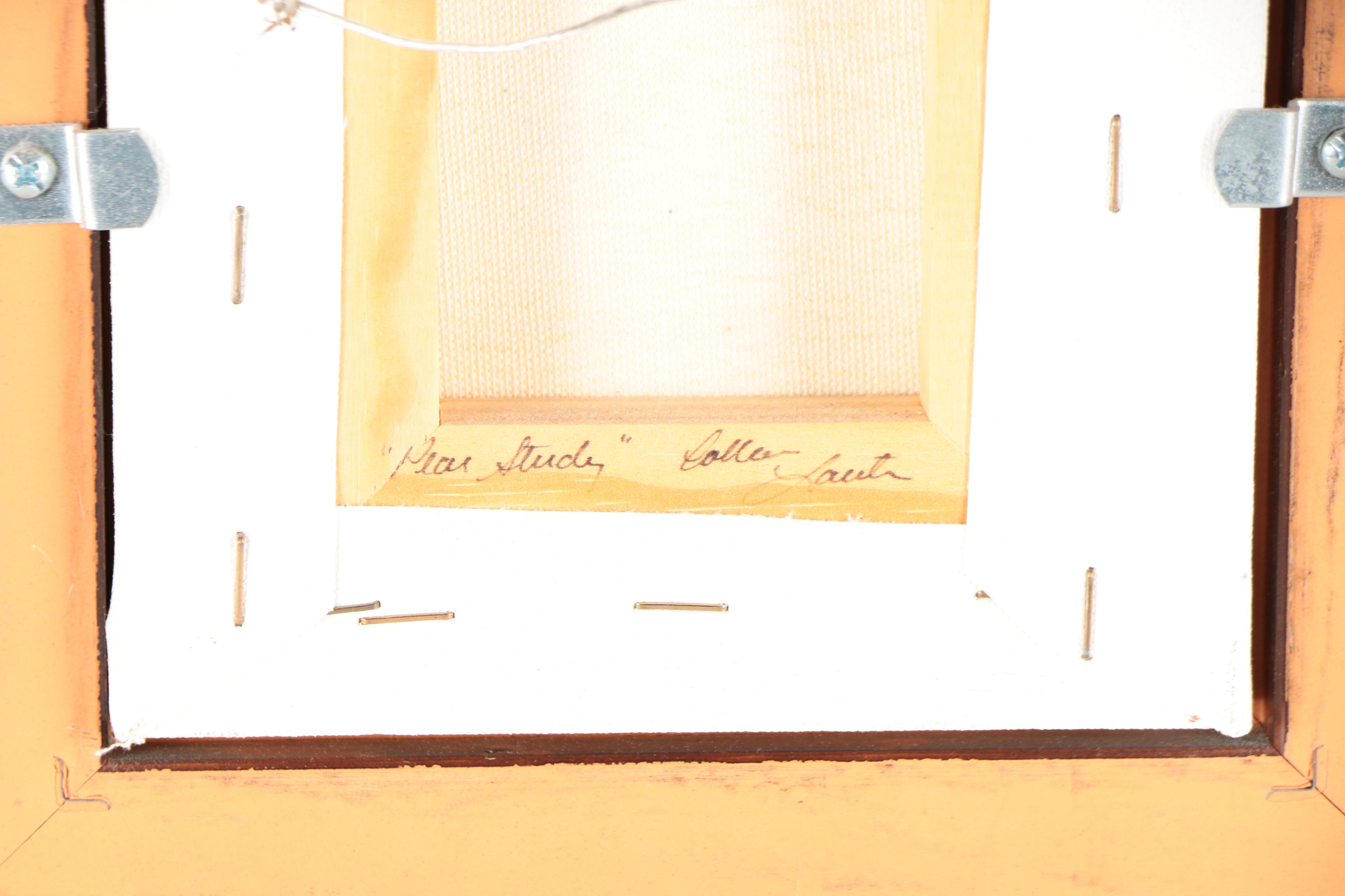 Colleen Lauter Murphy Impasto Still Life Oil on Canvas "Pear Study"