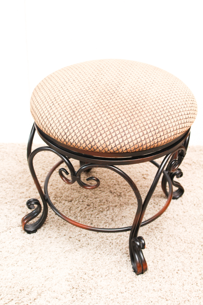 Wrought Iron Vanity Stool by Pier1 Imports