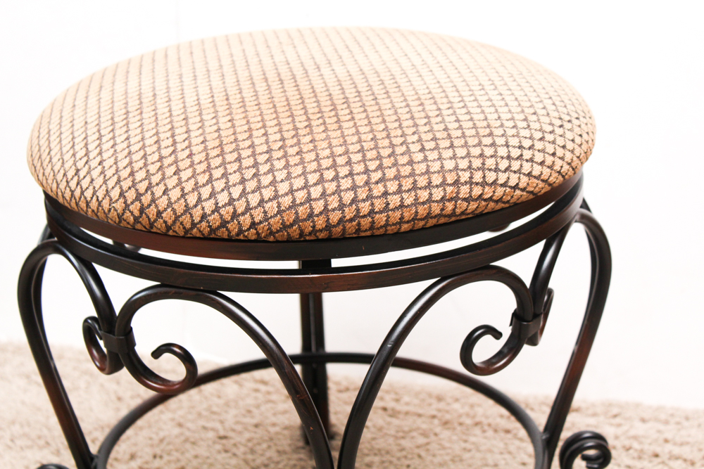 Wrought Iron Vanity Stool by Pier1 Imports