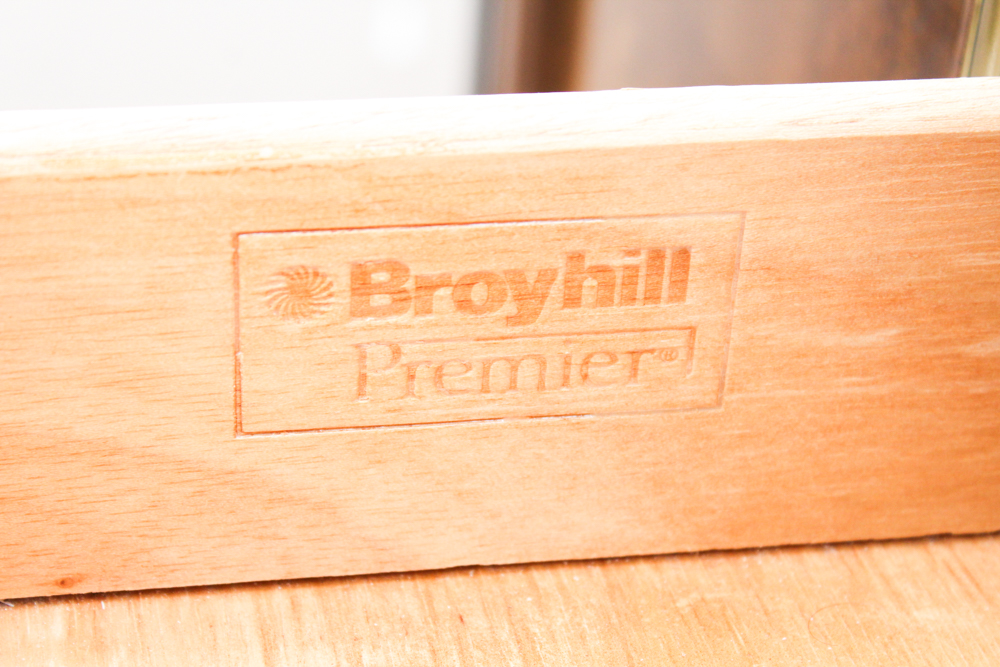 Asian Inspired Walnut Veneer Dresser by Broyhill