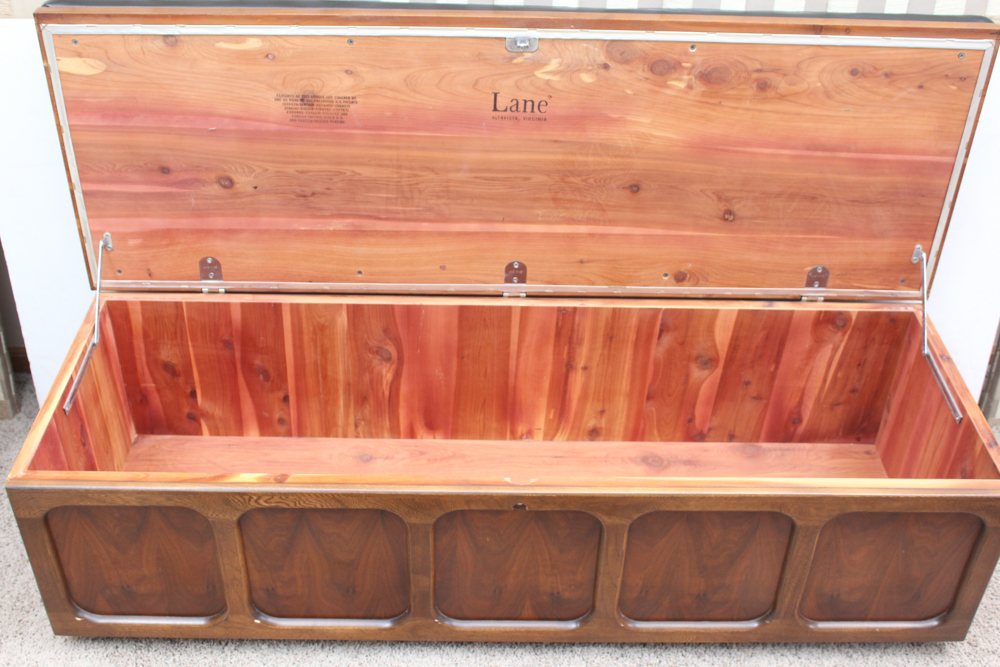 Upholstered "Aroma-Tite" Cedar Chest by Lane