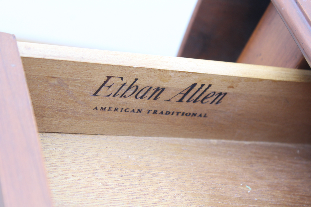 Cherry Drop Leaf Side Table by Ethan Allen