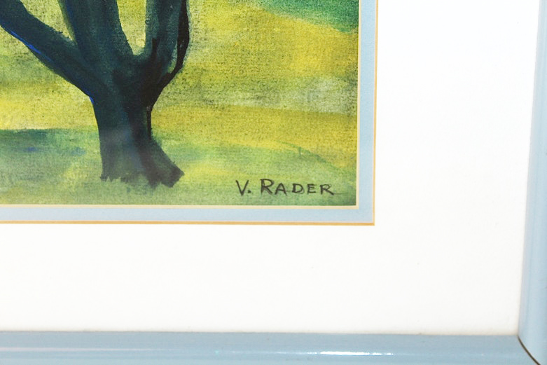 V. Rader Original Tree Watercolor