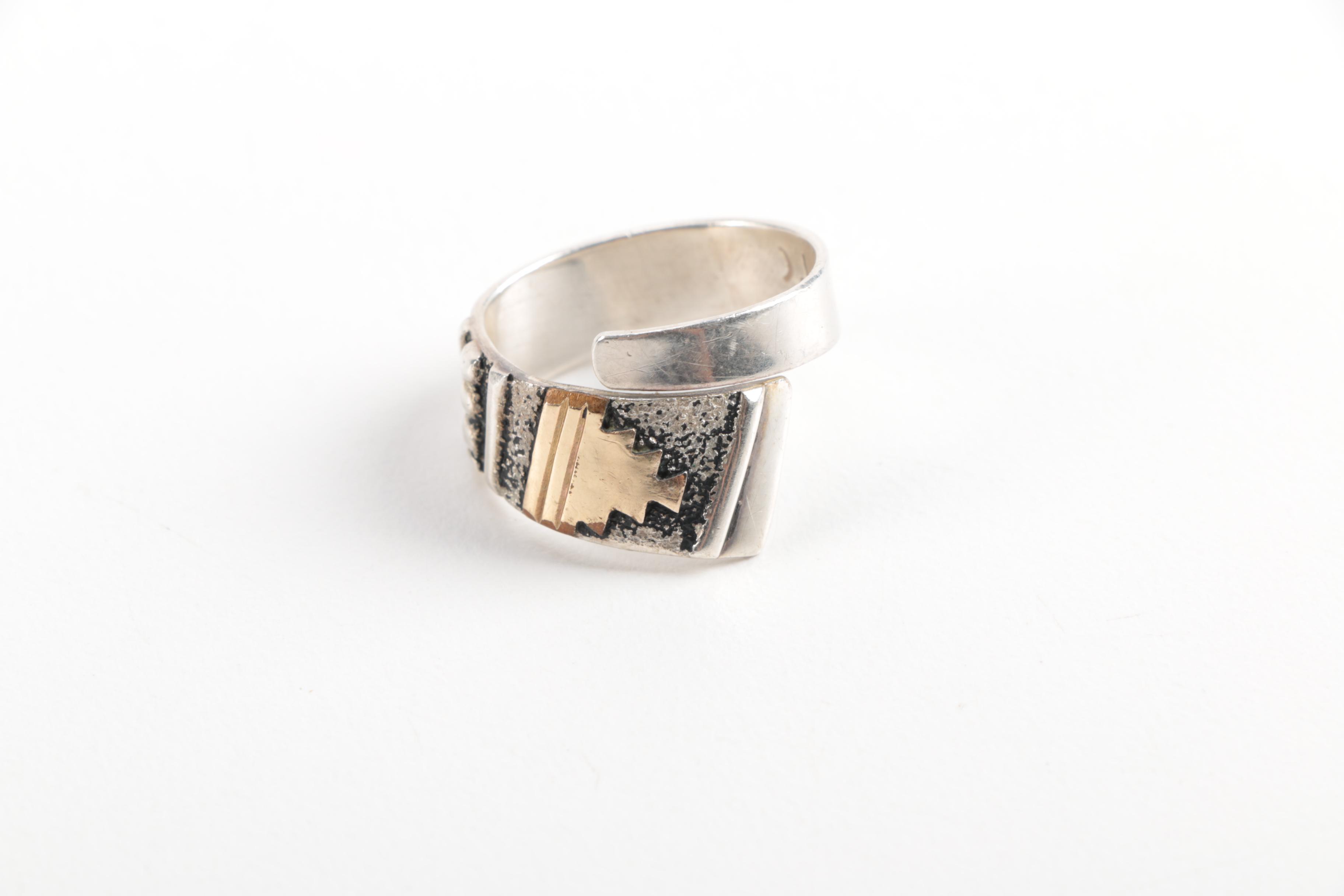 Sterling Silver Gemstone Rings Featuring Native American Smiths